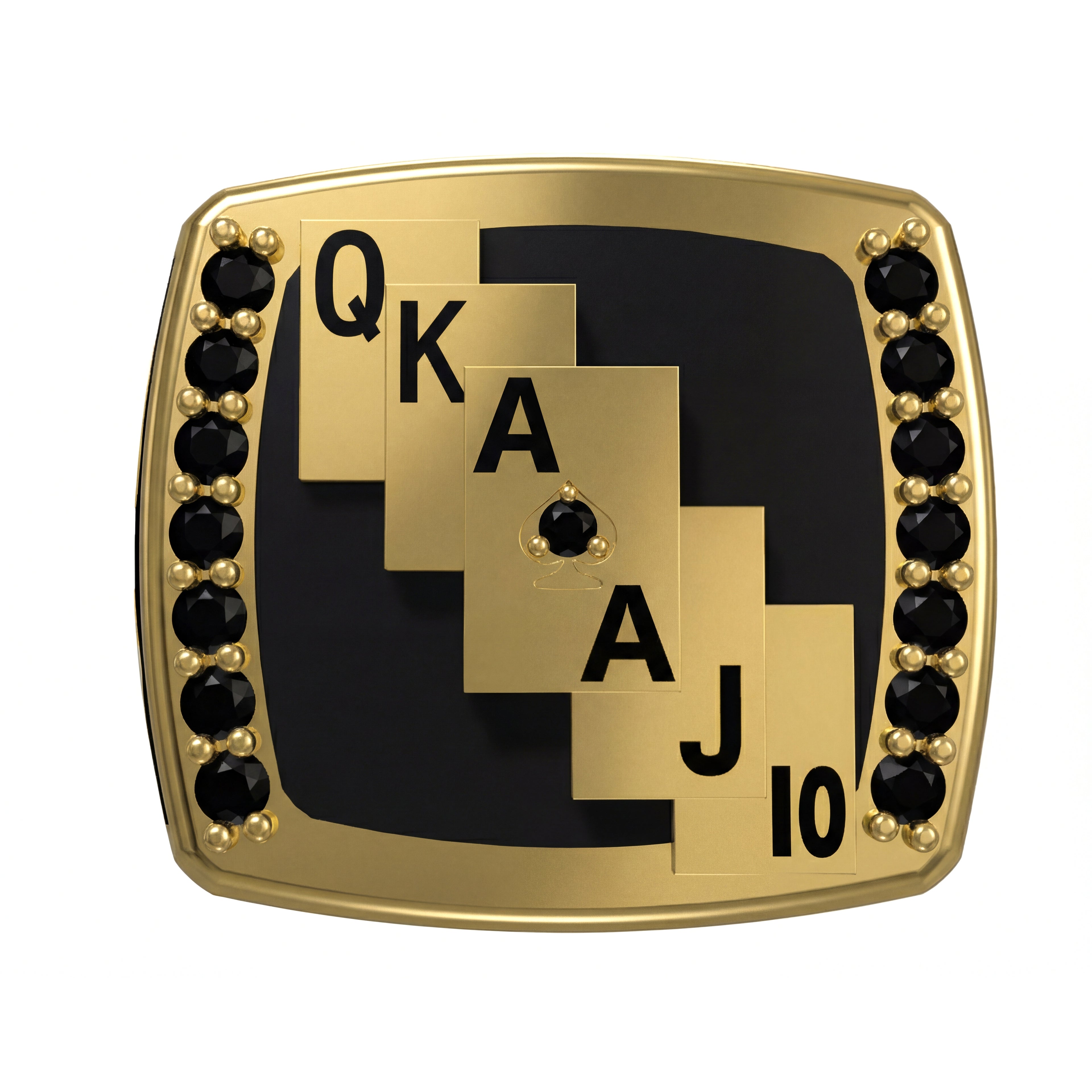 Poker Royal Flush Temalı Yüzük