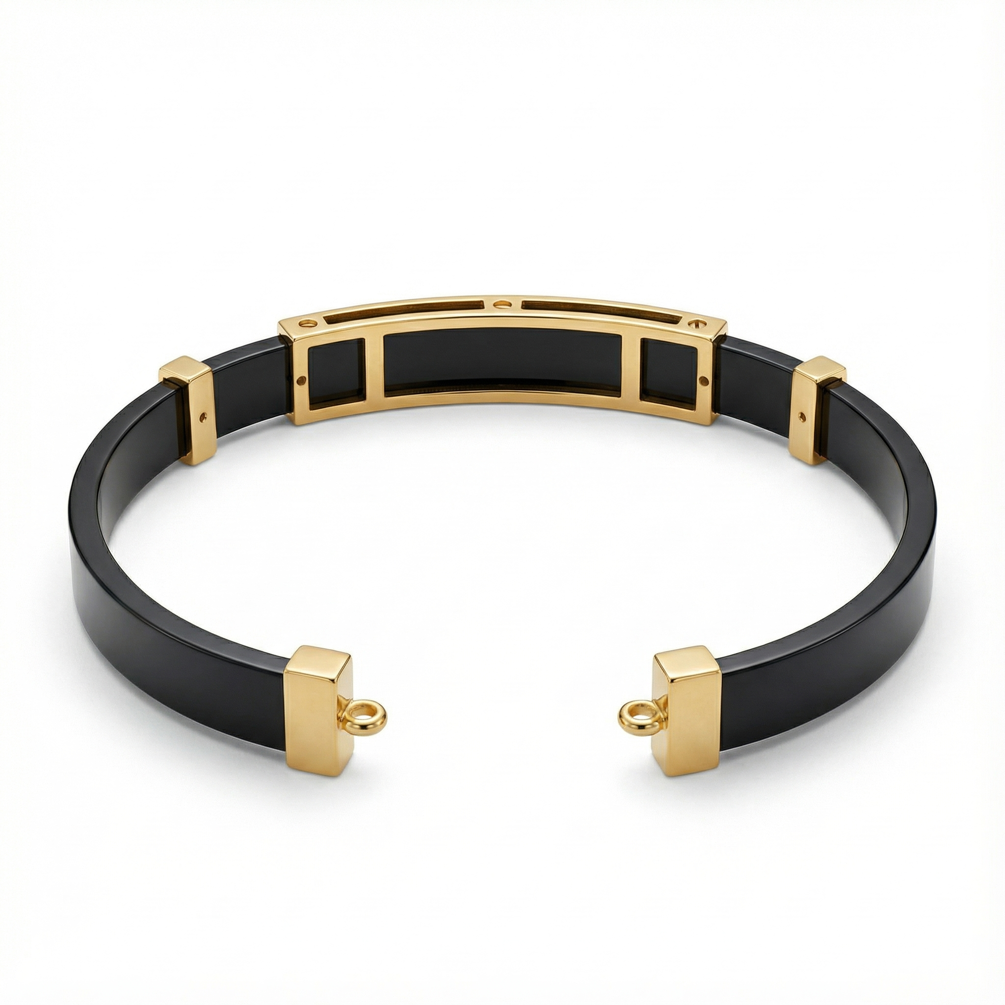 Kart Sembollü Siyah Şans Bilekliği