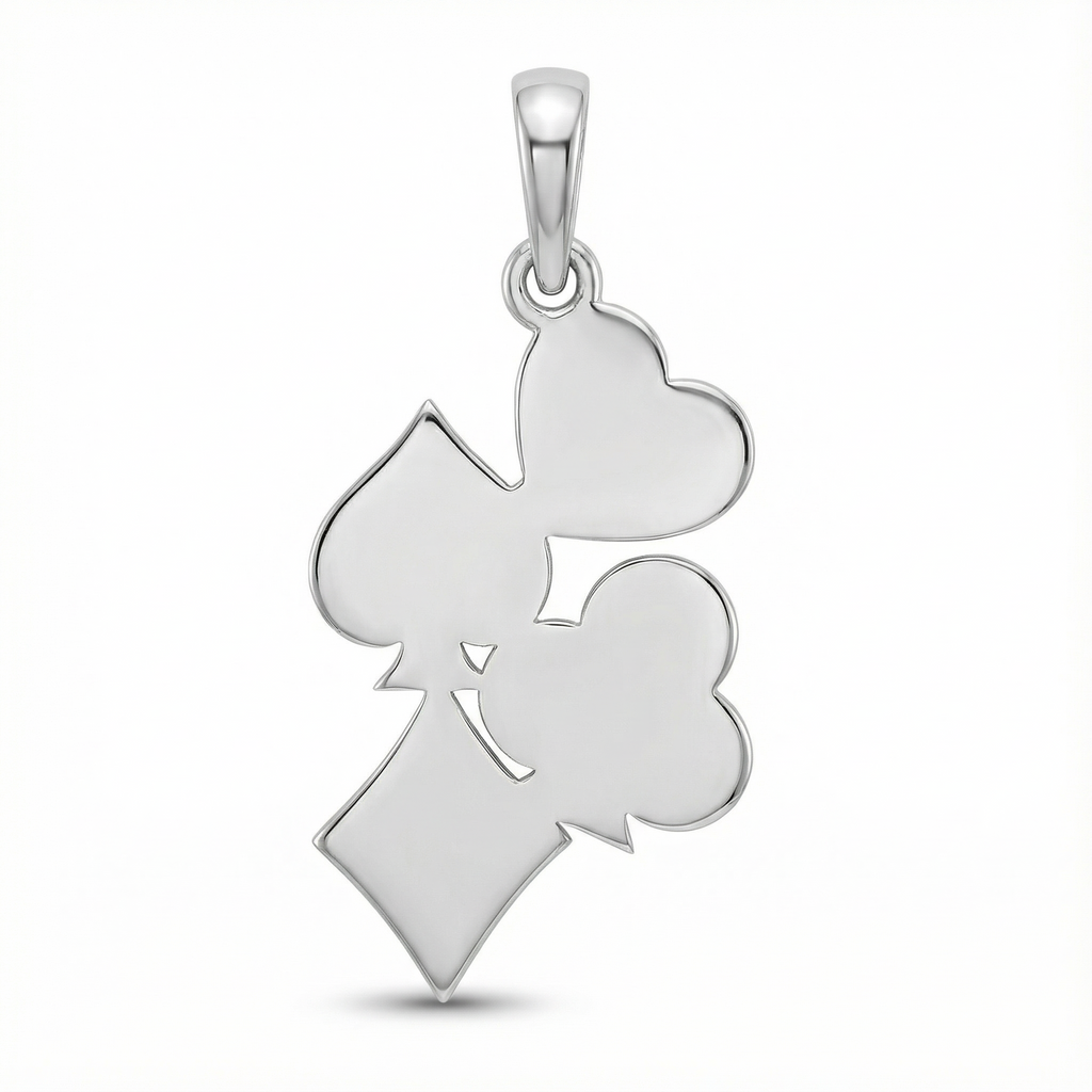 Poker Dörtlü Kolye Ucu