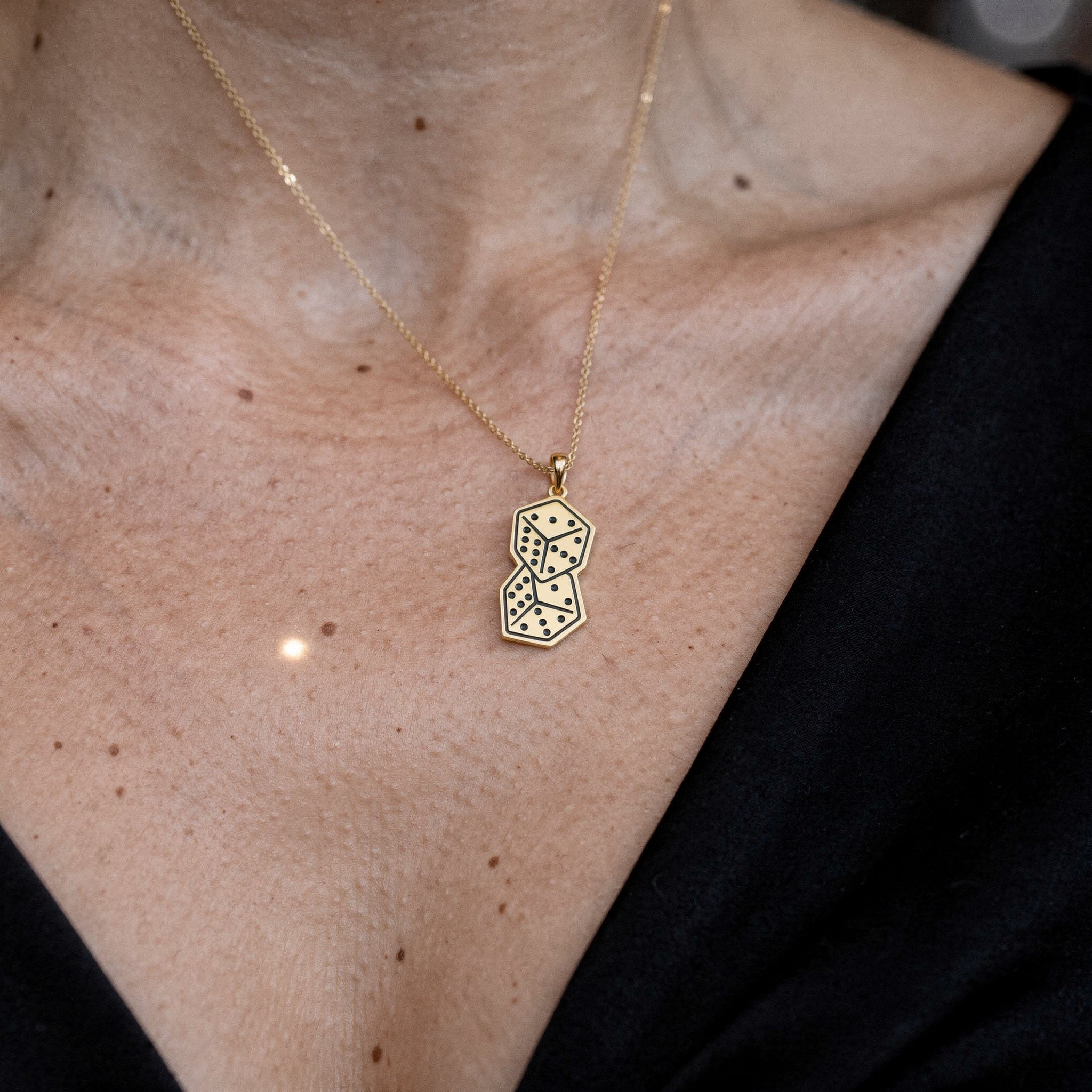 Çift Zar Kolye Ucu Şans Sembolü - Winners Jewels