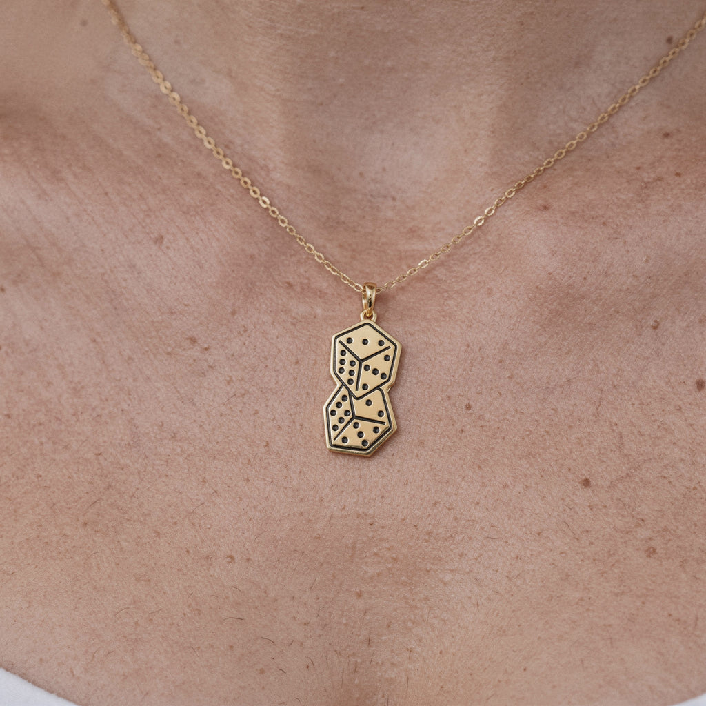 Çift Zar Kolye Ucu Şans Sembolü - Winners Jewels