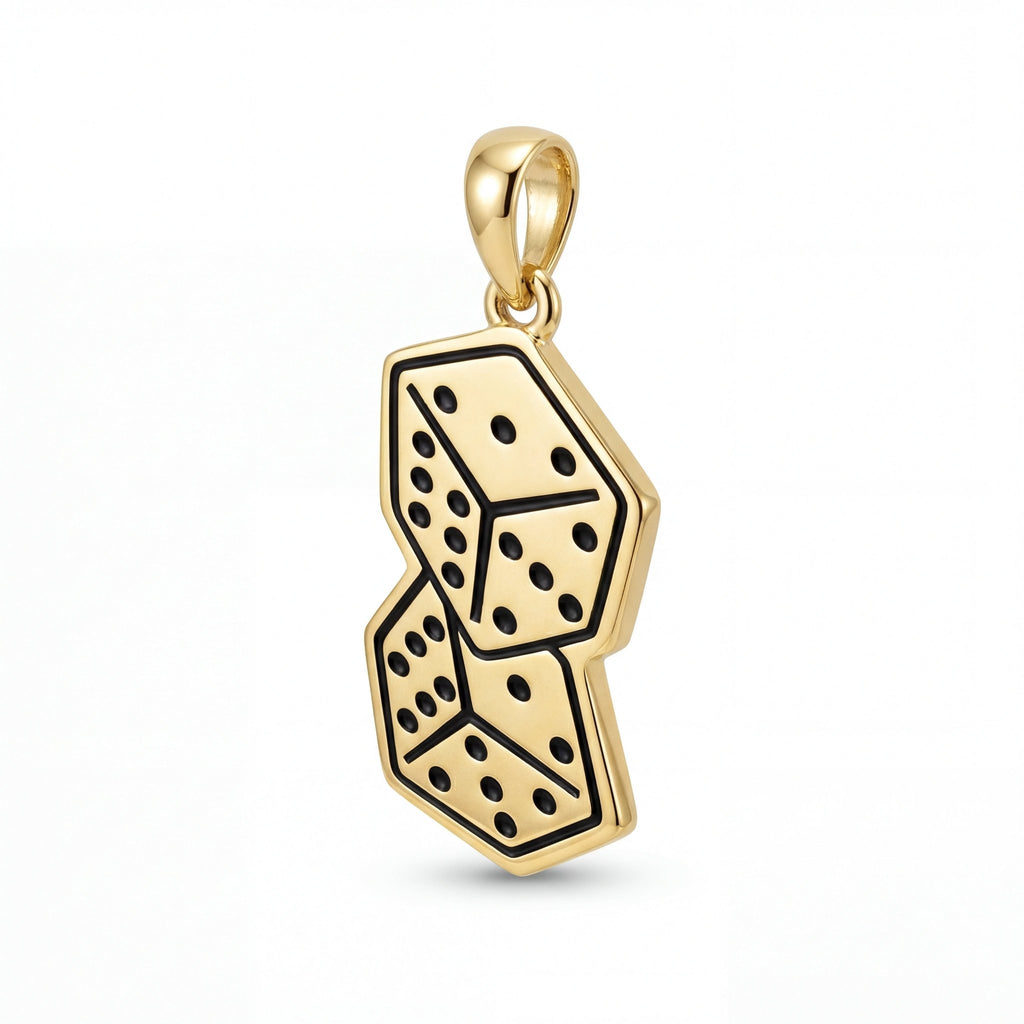 Çift Zar Kolye Ucu Şans Sembolü - Winners Jewels