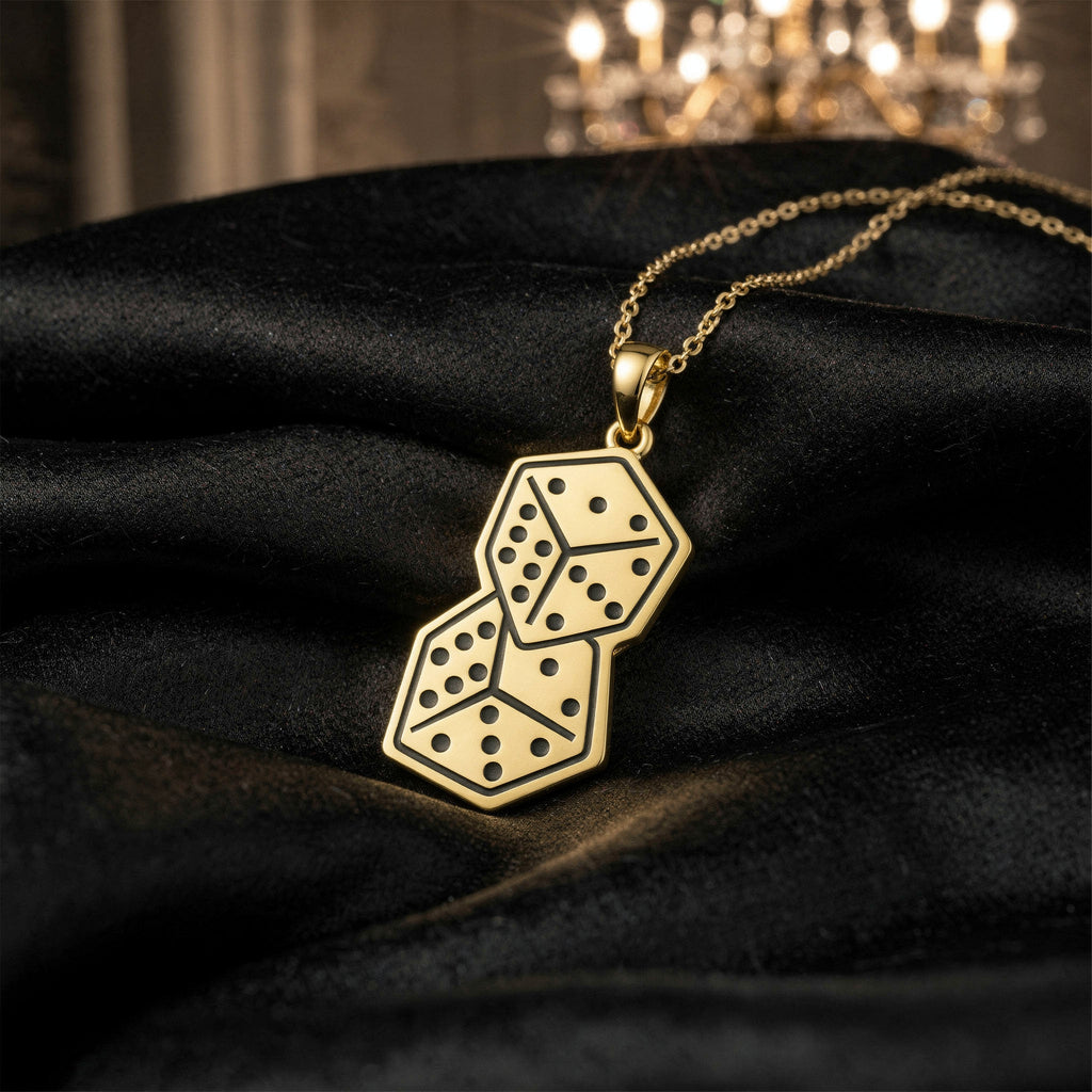Çift Zar Kolye Ucu Şans Sembolü - Winners Jewels