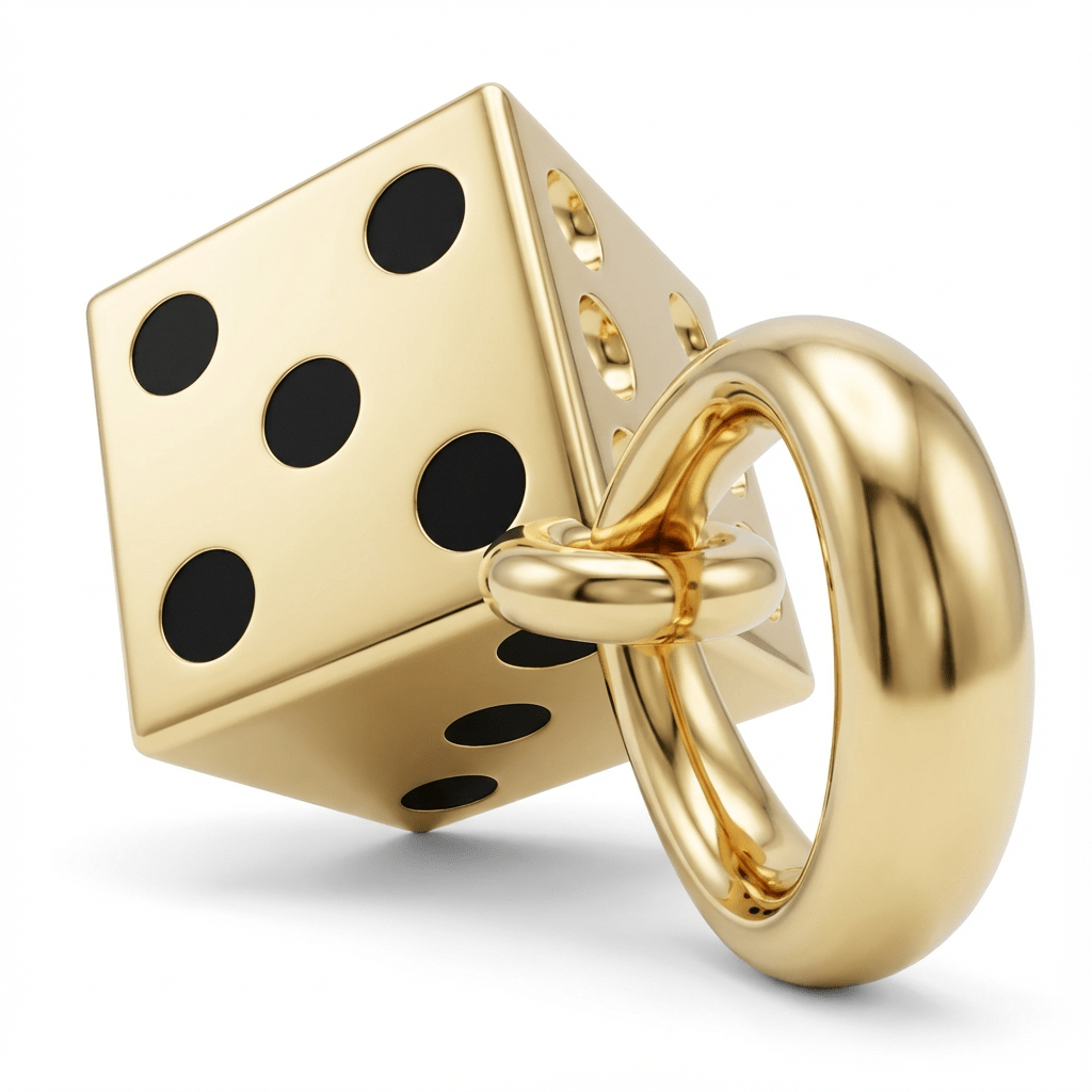 Çift Zar Kolye Ucu Şans Takısı - Winners Jewels