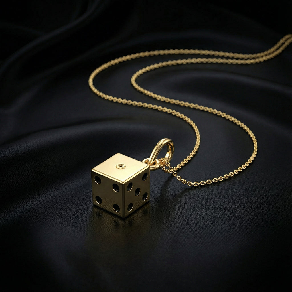 Çift Zar Kolye Ucu Şans Takısı - Winners Jewels