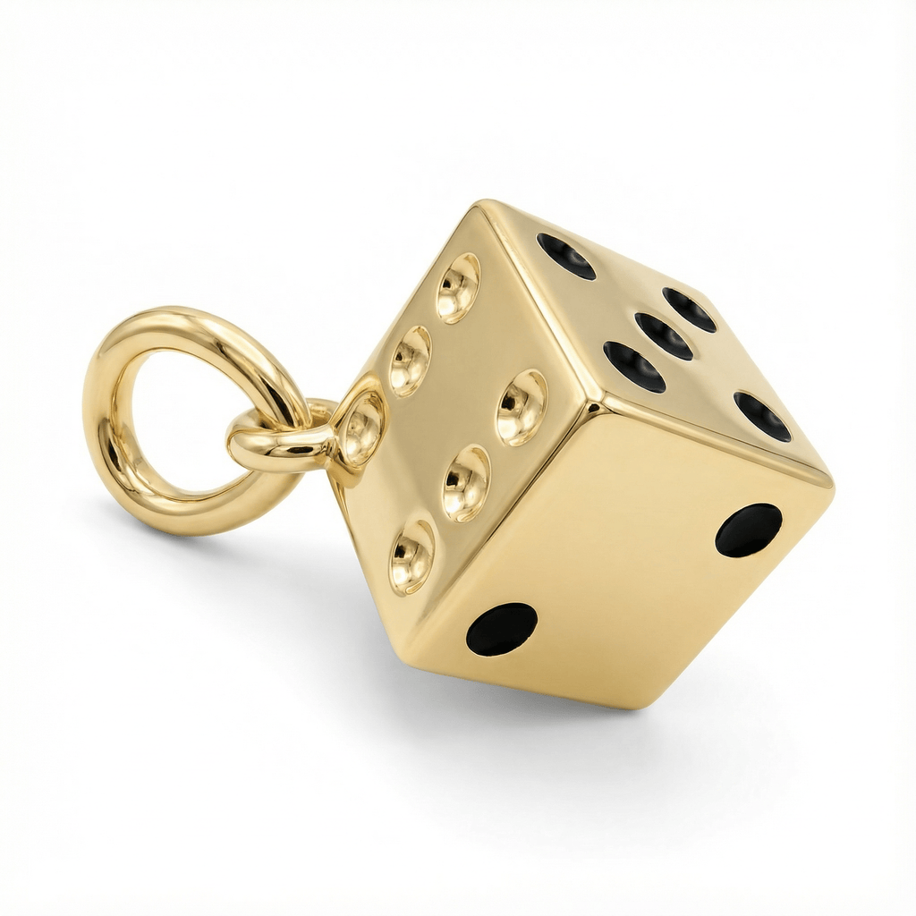 Çift Zar Kolye Ucu Şans Takısı - Winners Jewels