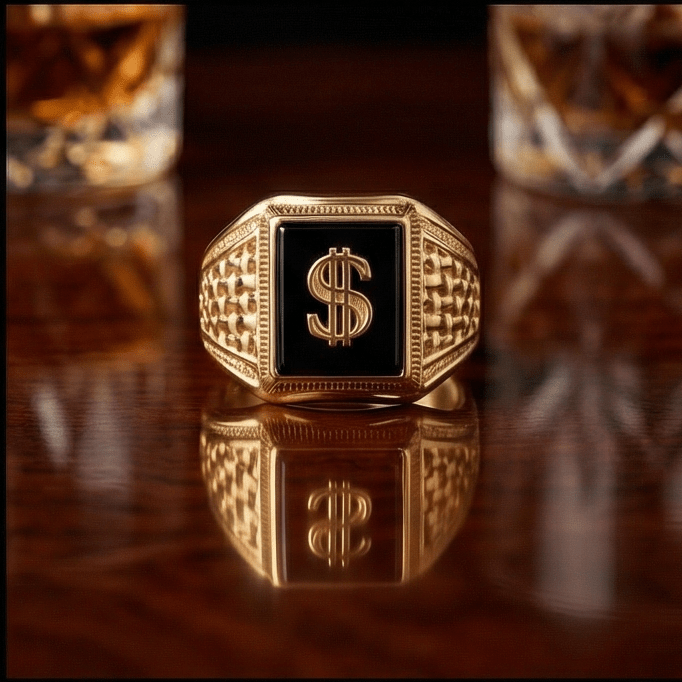 Dolar ($) Şans Başarı Yüzüğü - Winners Jewels