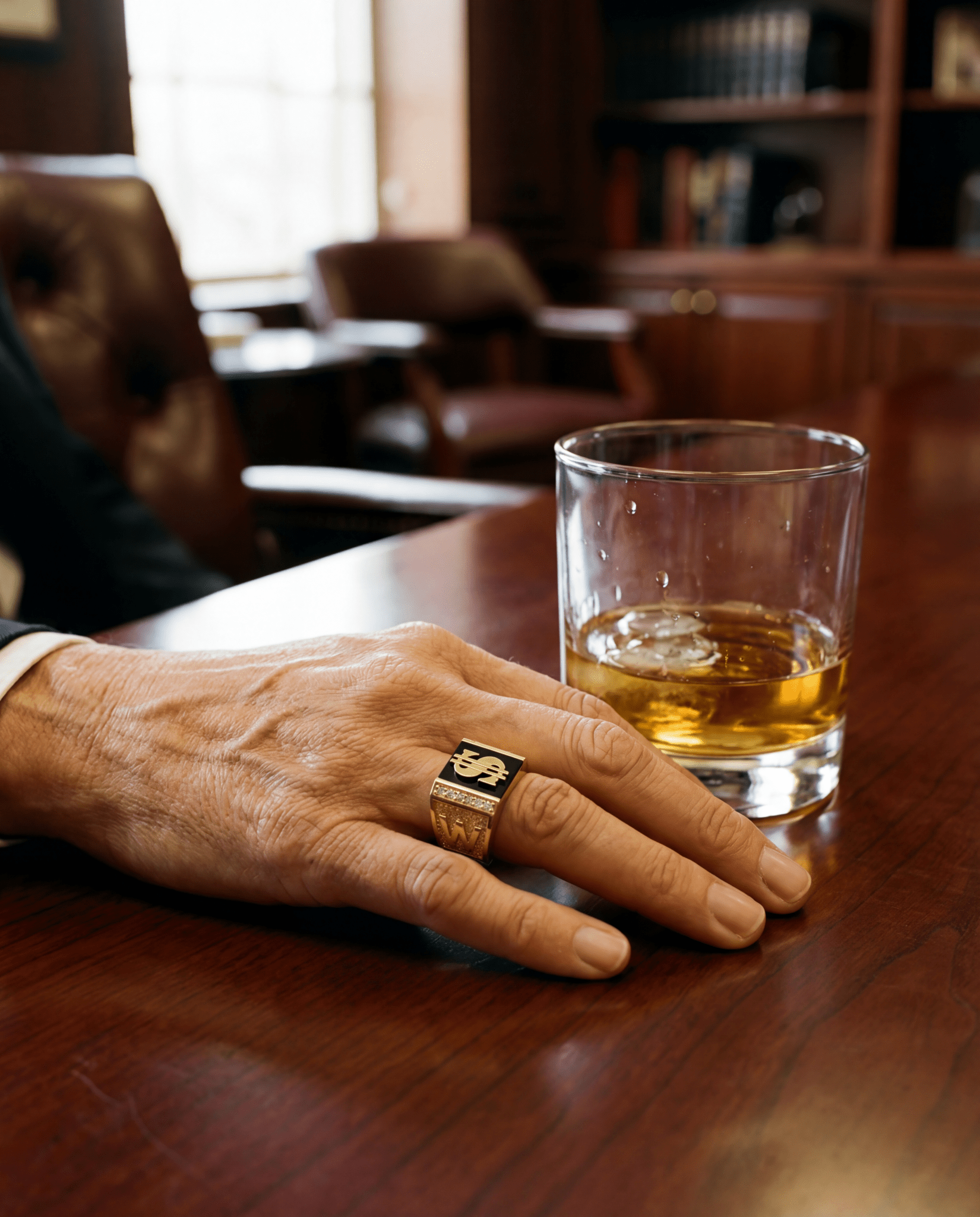 Dolar ($) Sembollü Taşlı Yüzük - Winners Jewels