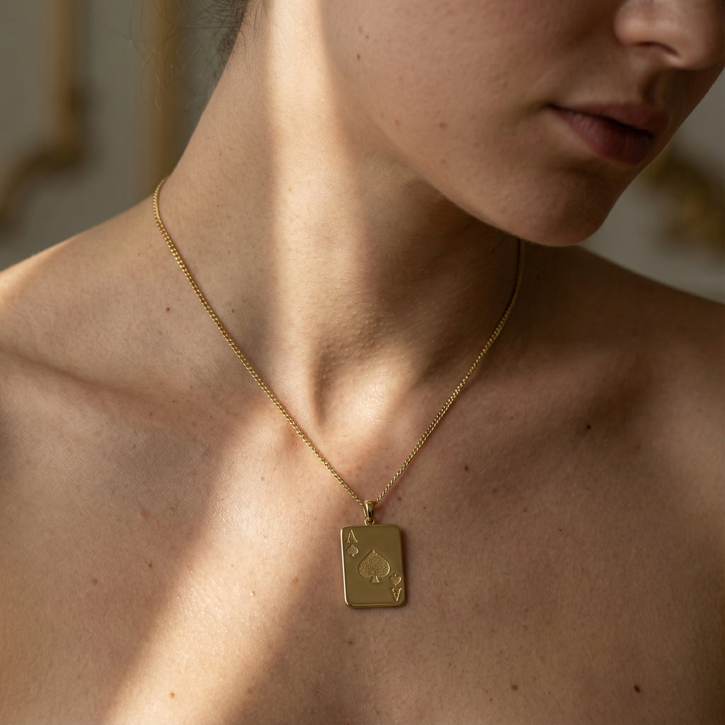 Maça Ası Kolye Ucu