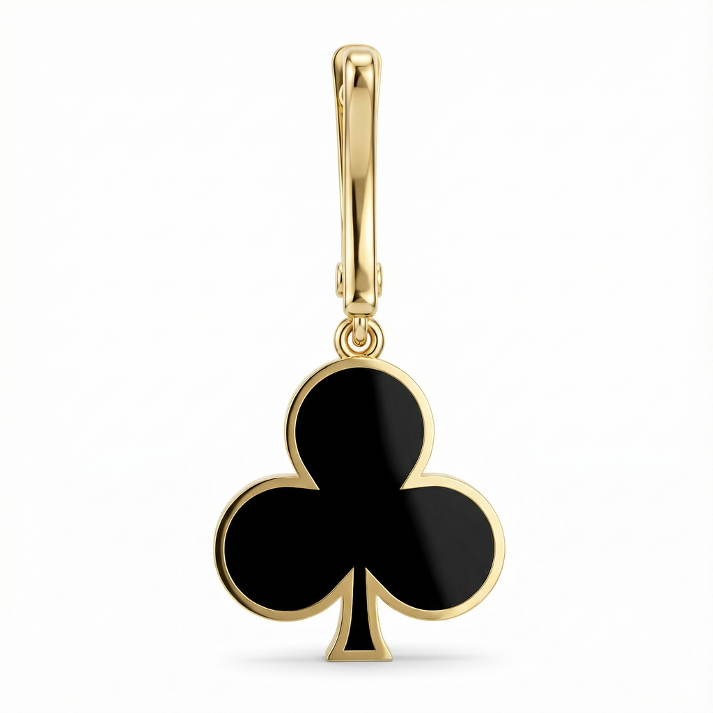 İskambil Kartı Sembollü Küpe