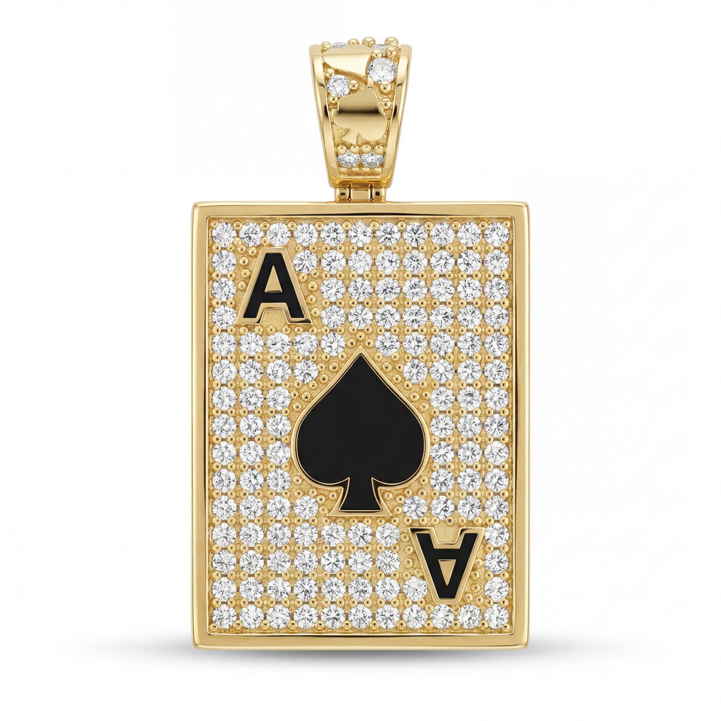 Maça Ası Pırlanta Kolye Ucu