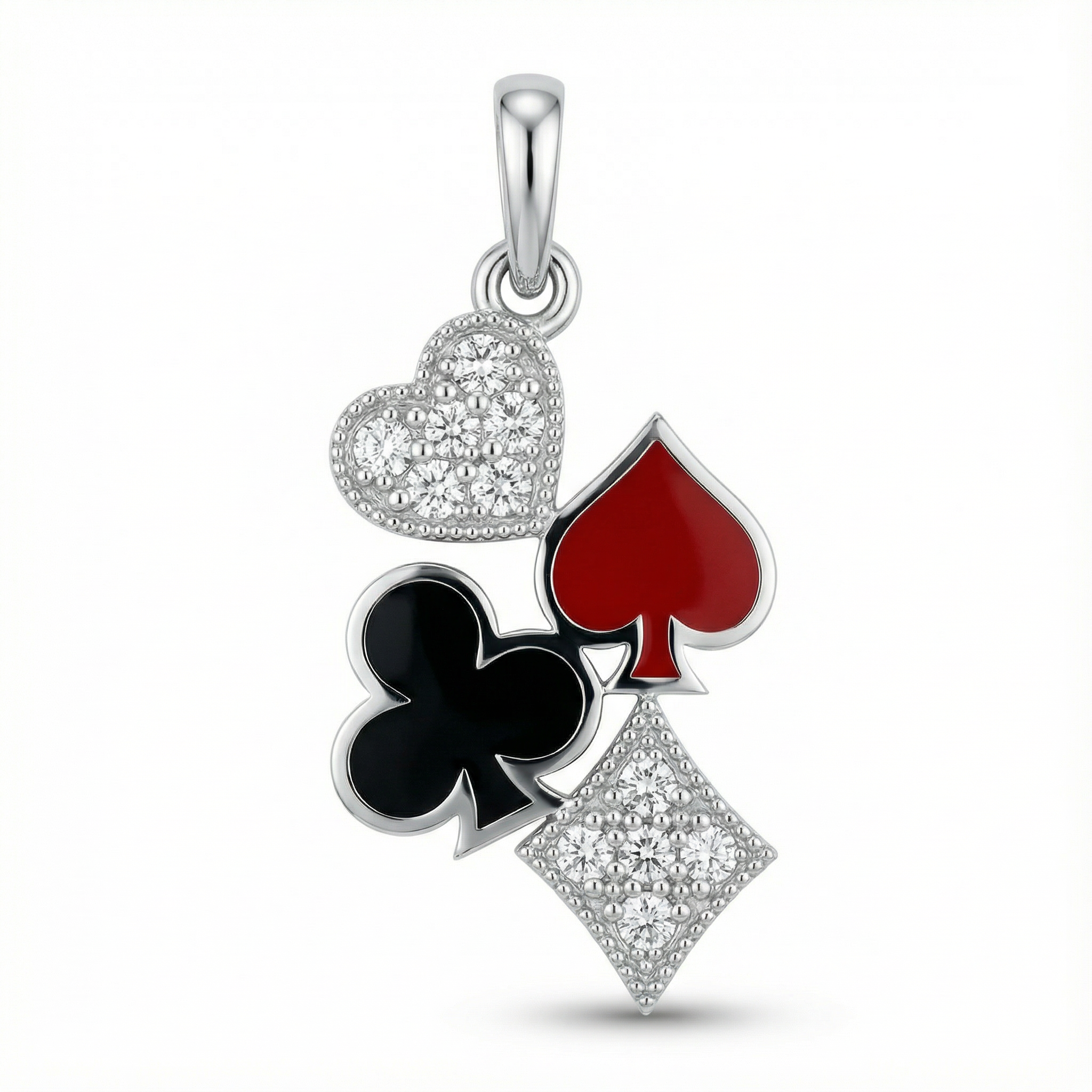 Poker Dörtlü Kolye Ucu