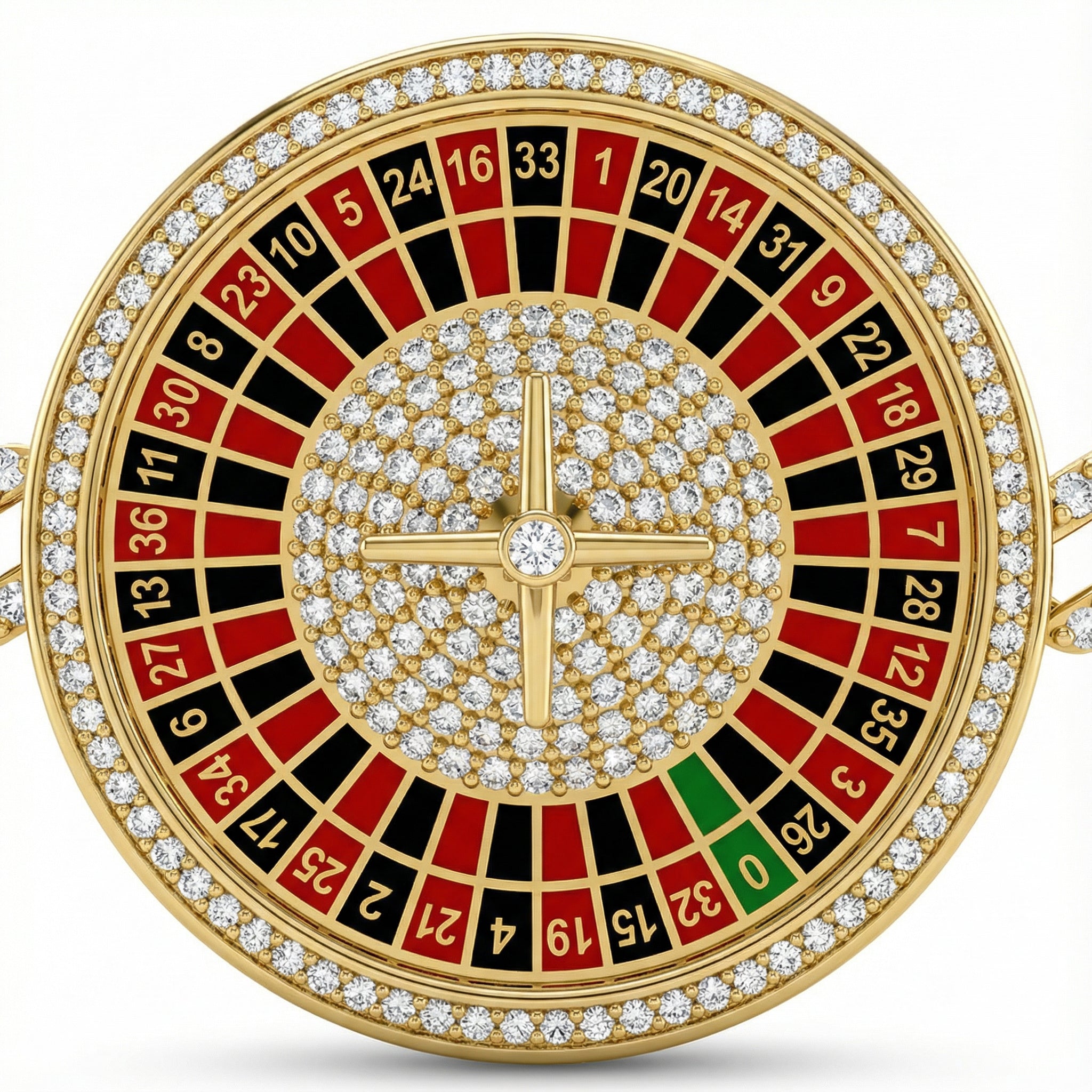 Pırlanta Taşlı Rulet Casino Bilekliği