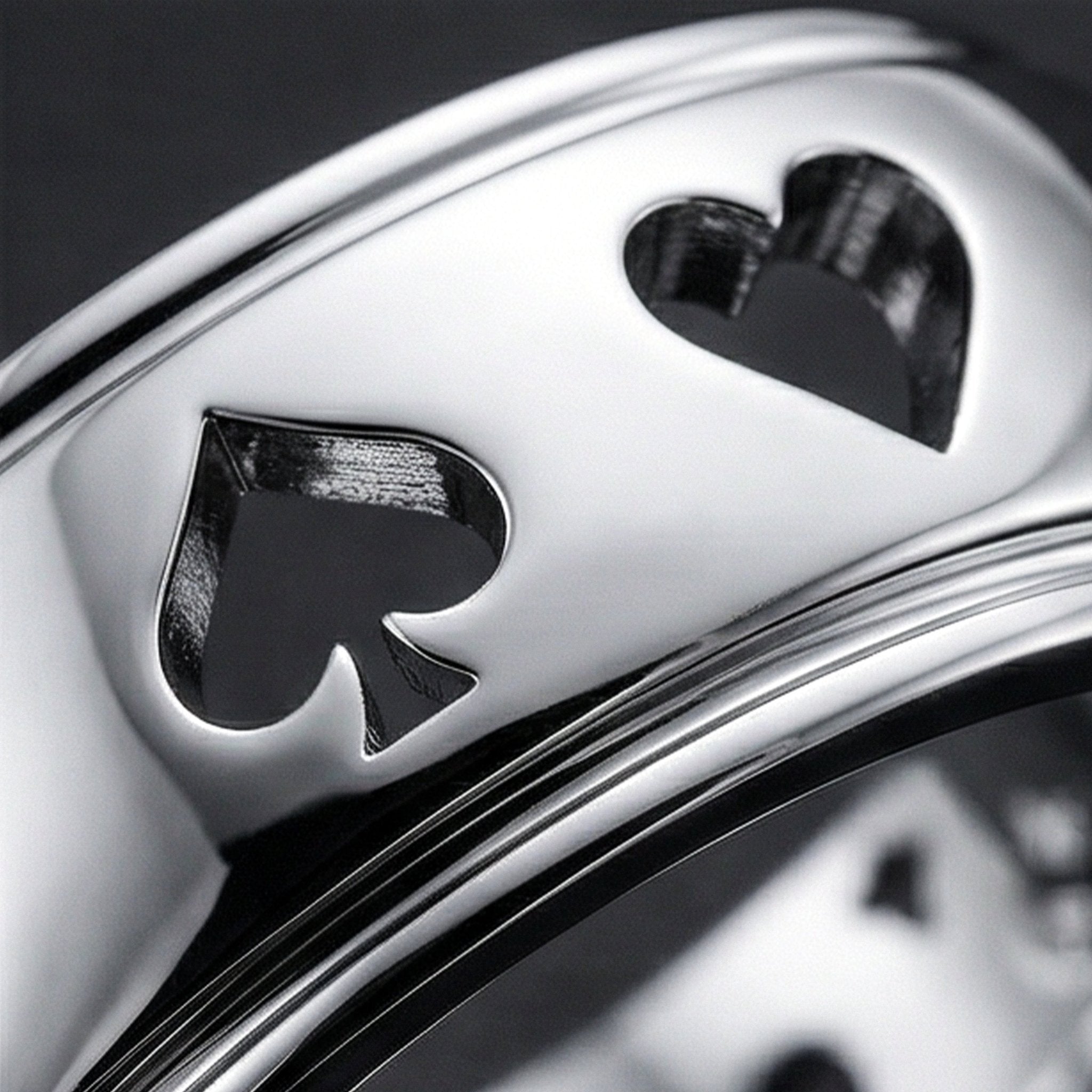 Kart Sembollü Beyaz Altın Yüzük - Winners Jewels