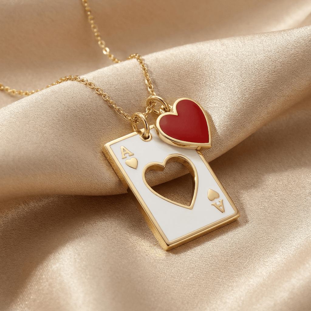 Kupa Ası Temalı Şans Kolye Ucu - Winners Jewels