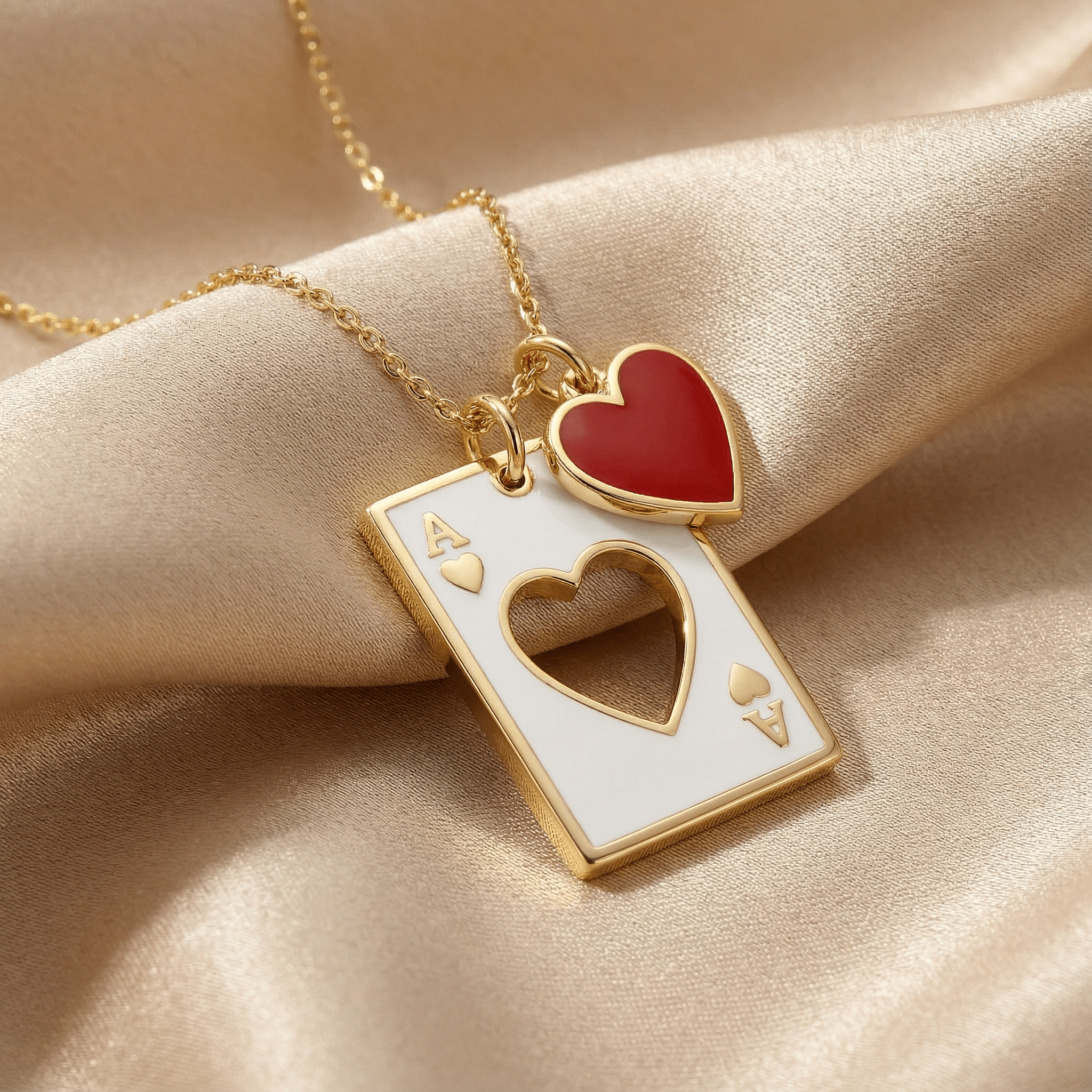 Kupa Ası Temalı Şans Kolye Ucu - Winners Jewels