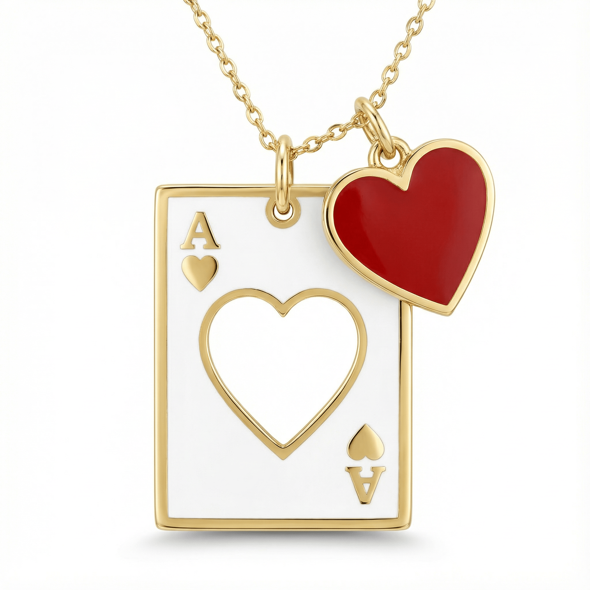 Kupa Ası Temalı Şans Kolye Ucu - Winners Jewels