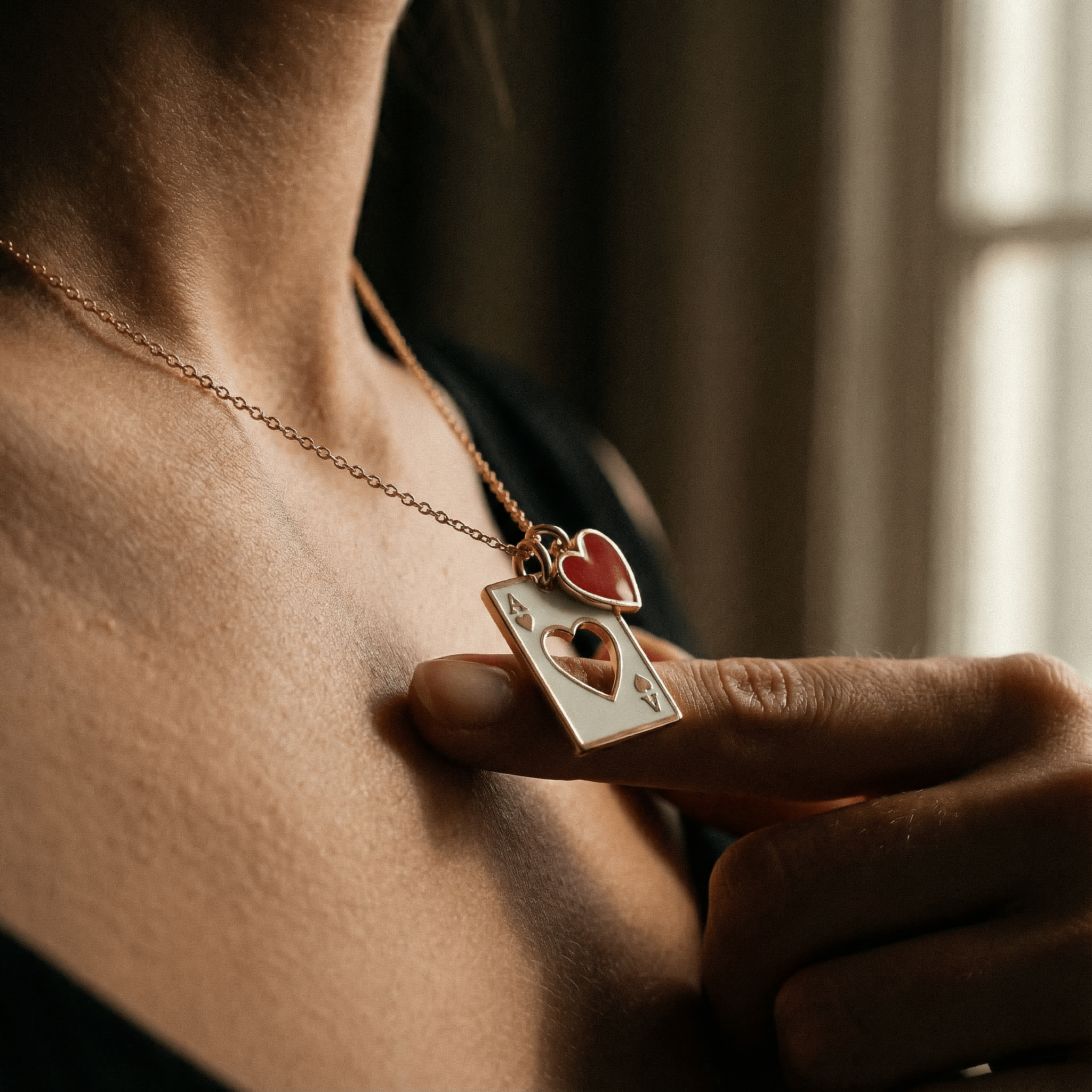 Kupa Ası Temalı Şans Kolye Ucu - Winners Jewels