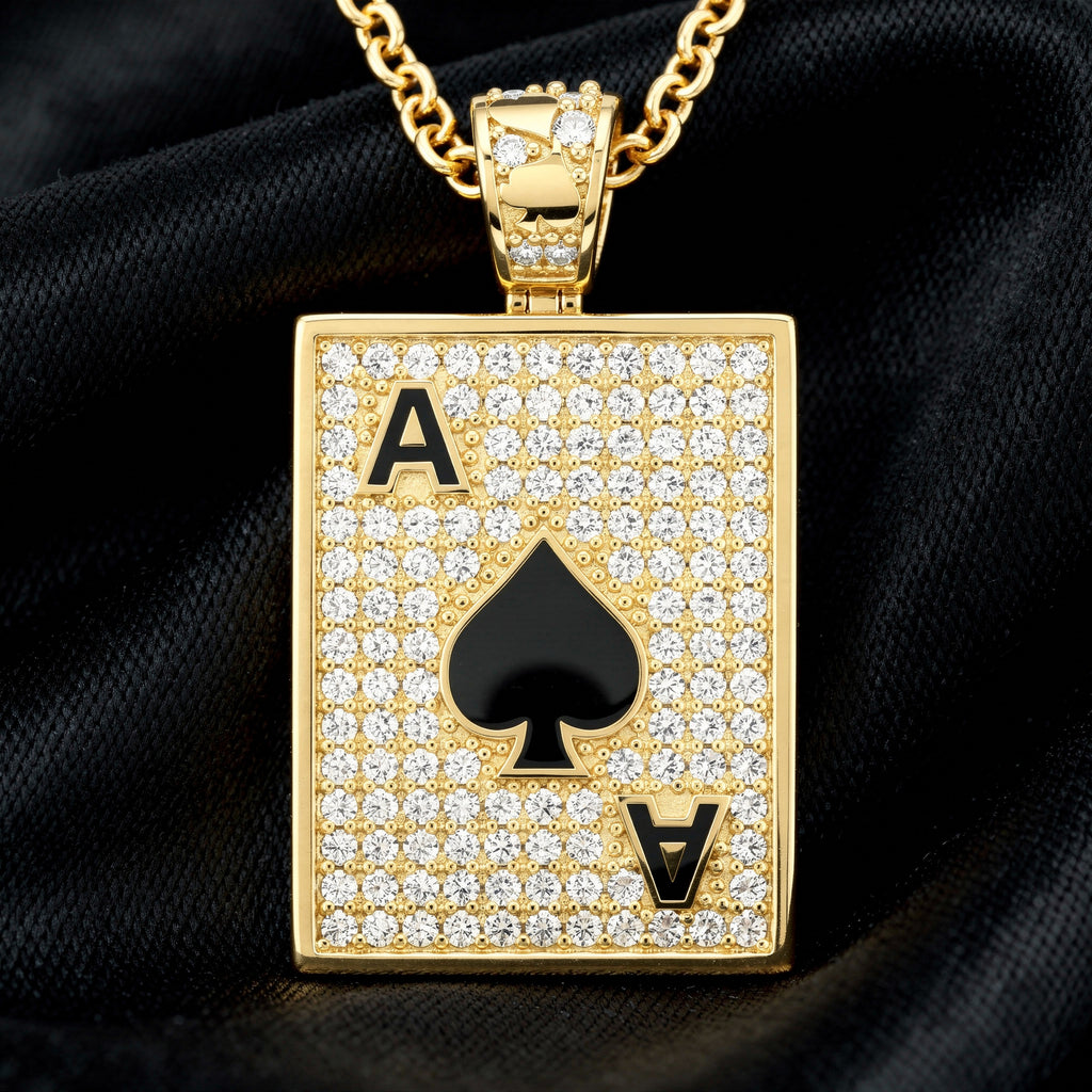 Maça Ası Pırlanta Kolye Ucu