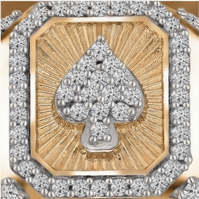 Maça Ası Swarovski Taşlı Yüzük - Winners Jewels