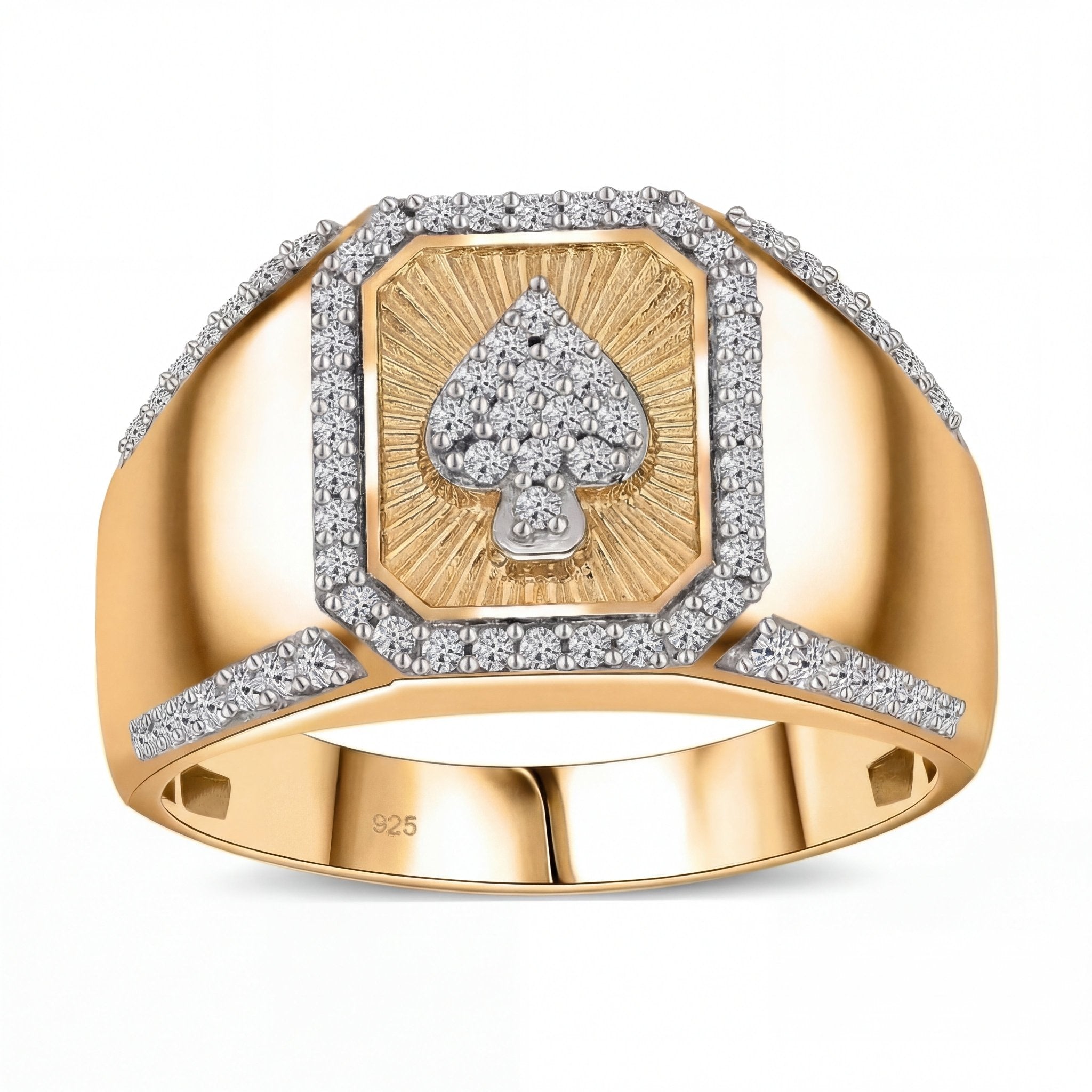 Maça Ası Swarovski Taşlı Yüzük - Winners Jewels