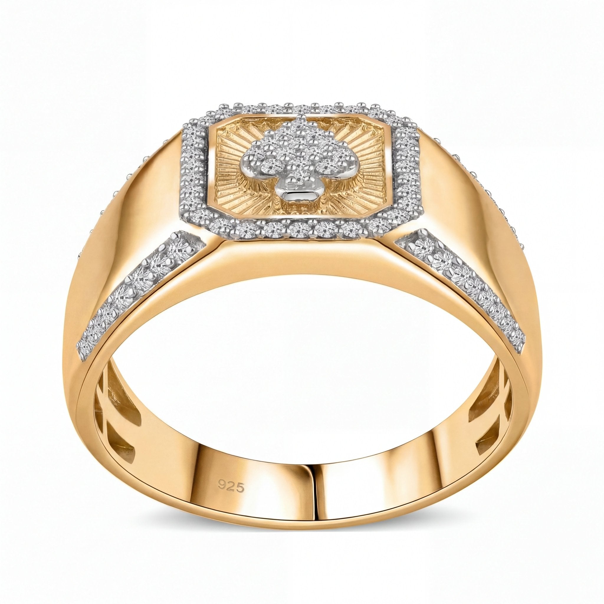 Maça Ası Swarovski Taşlı Yüzük - Winners Jewels