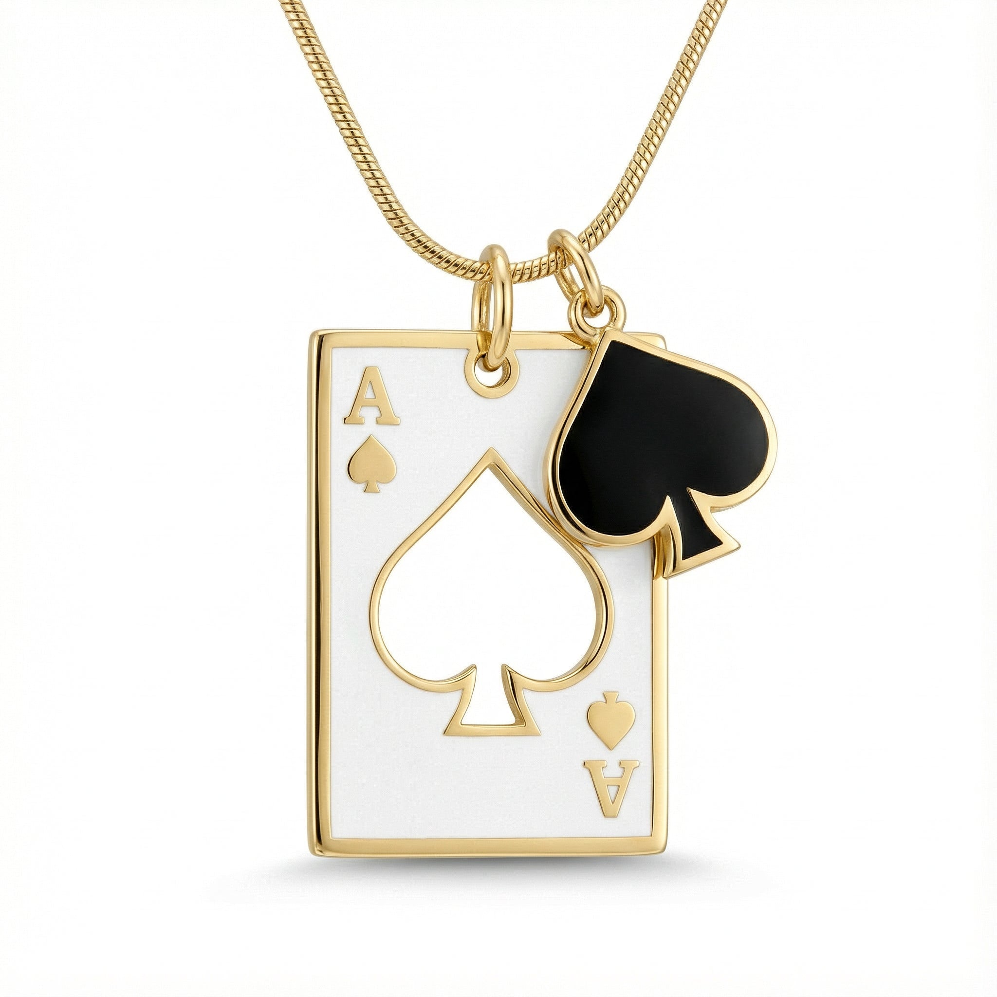 Maça Ası Temalı Şans Kolye Ucu - Winners Jewels