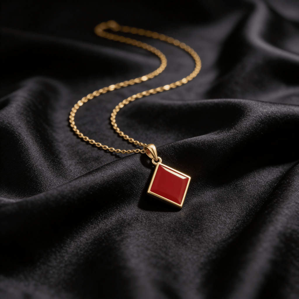 Maça Çift Renk Kolye Ucu - Winners Jewels