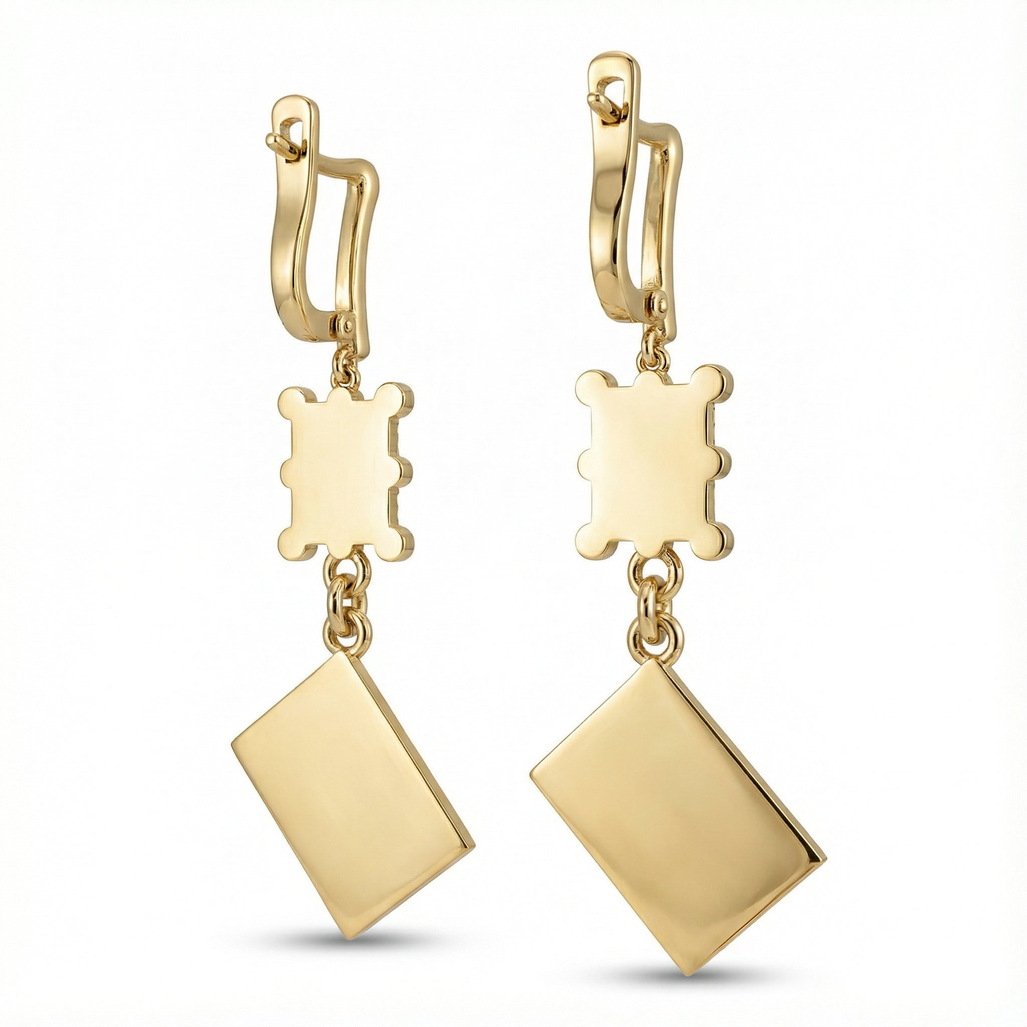 Maça & Kupa Ası Sallantılı Küpe - Winners Jewels