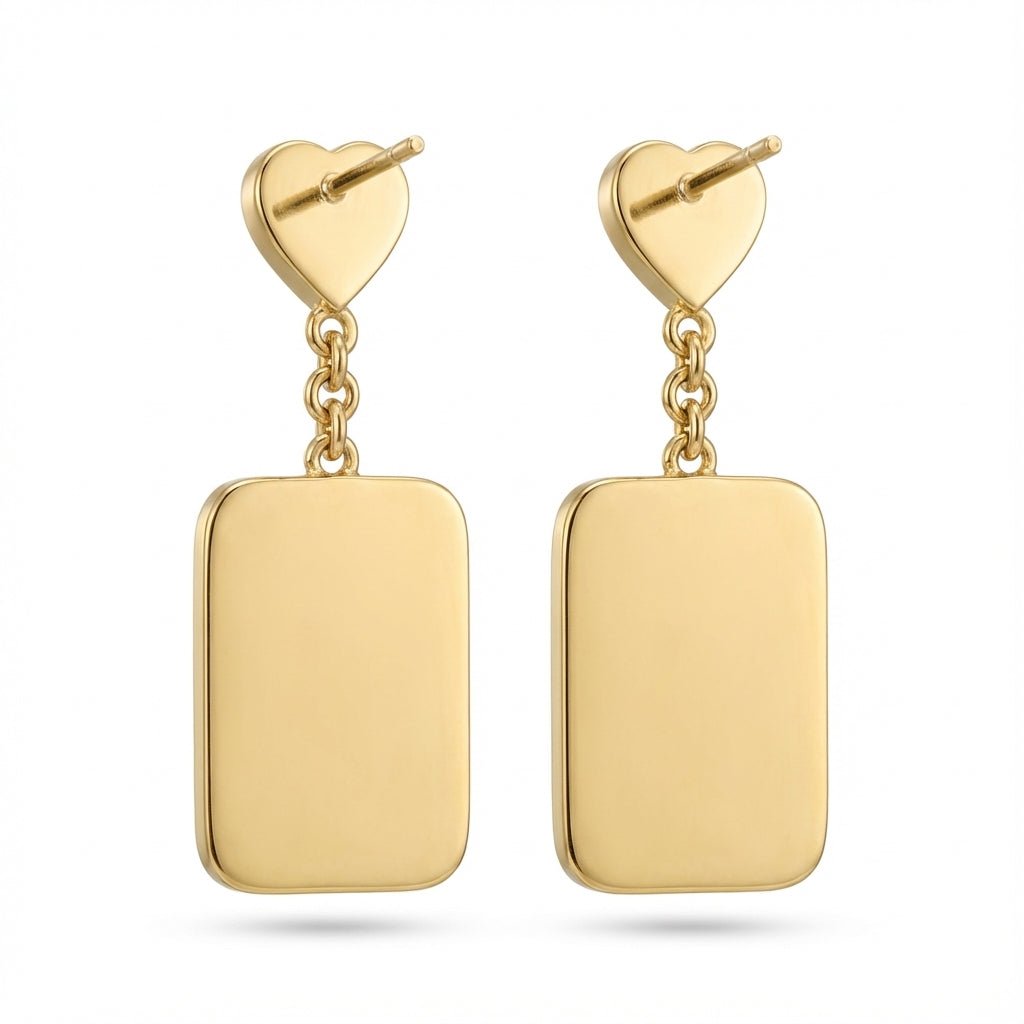 Maça Kupa Ası Sallantılı Küpe Seti - Winners Jewels