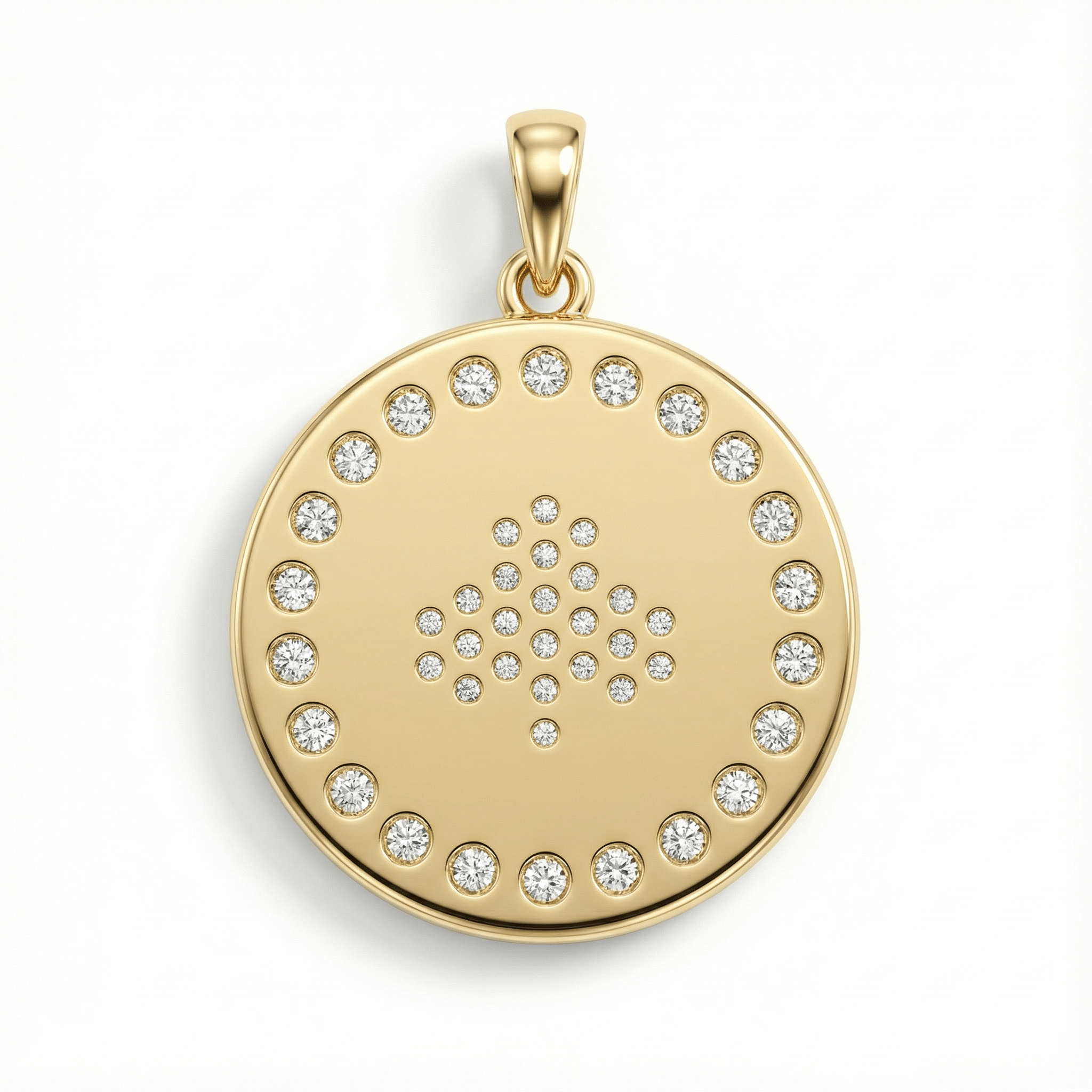 Maça Mozaik Desenli Kolye Ucu - Winners Jewels