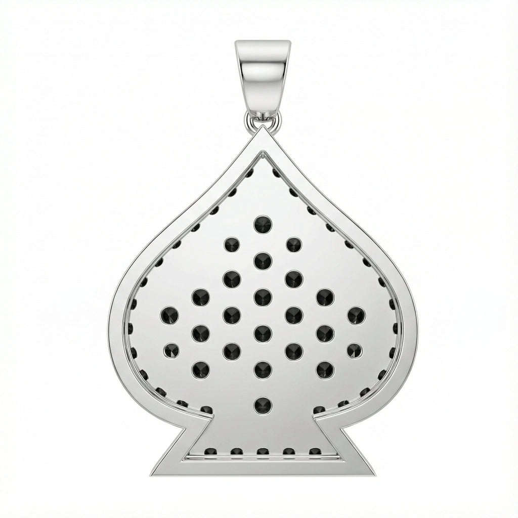 Maça Sembollü Taşlı Kolye Ucu - Winners Jewels