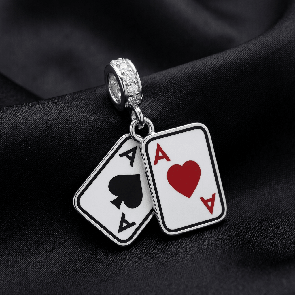 Poker As Sallantılı Küpe Seti - Winners Jewels