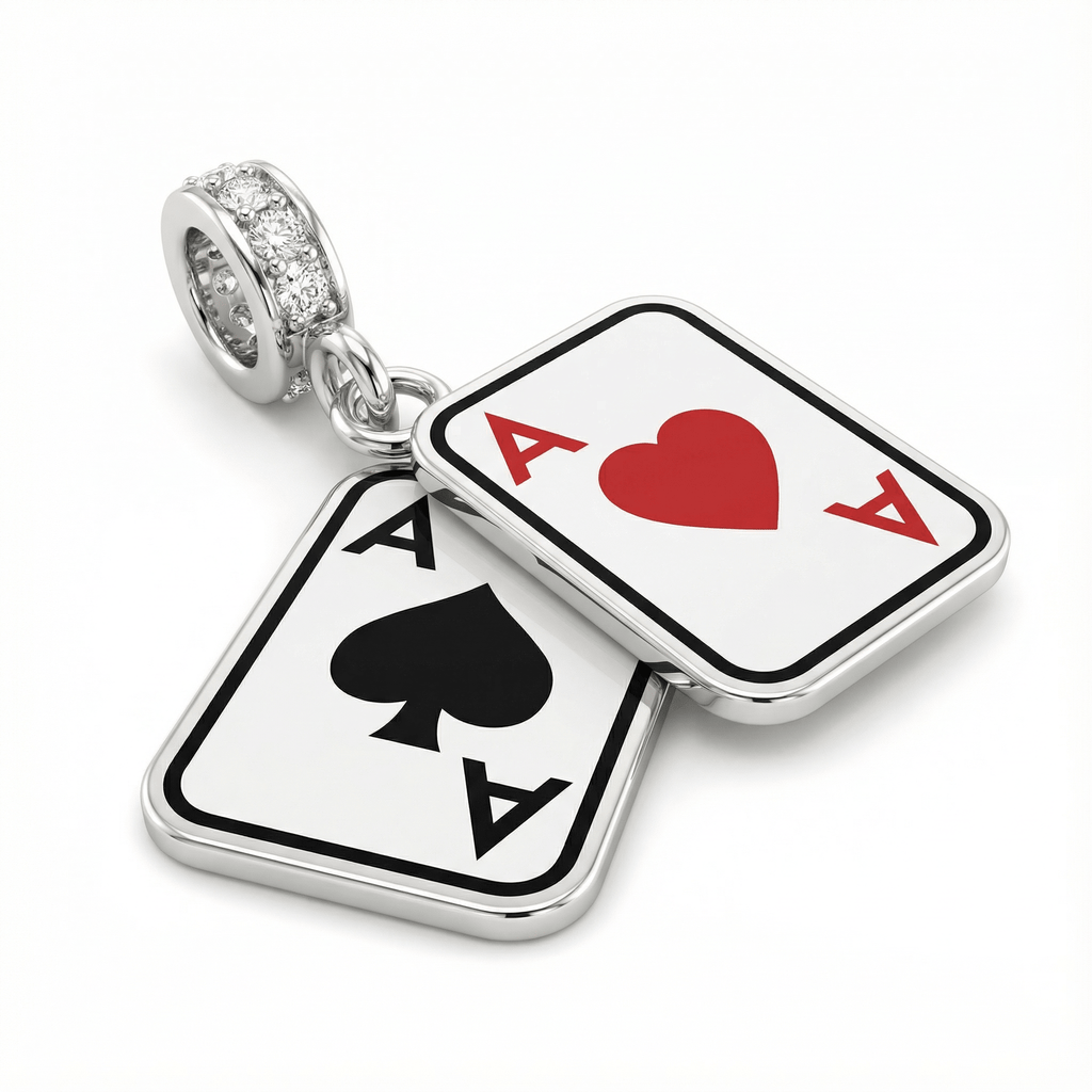 Poker As Sallantılı Küpe Seti - Winners Jewels