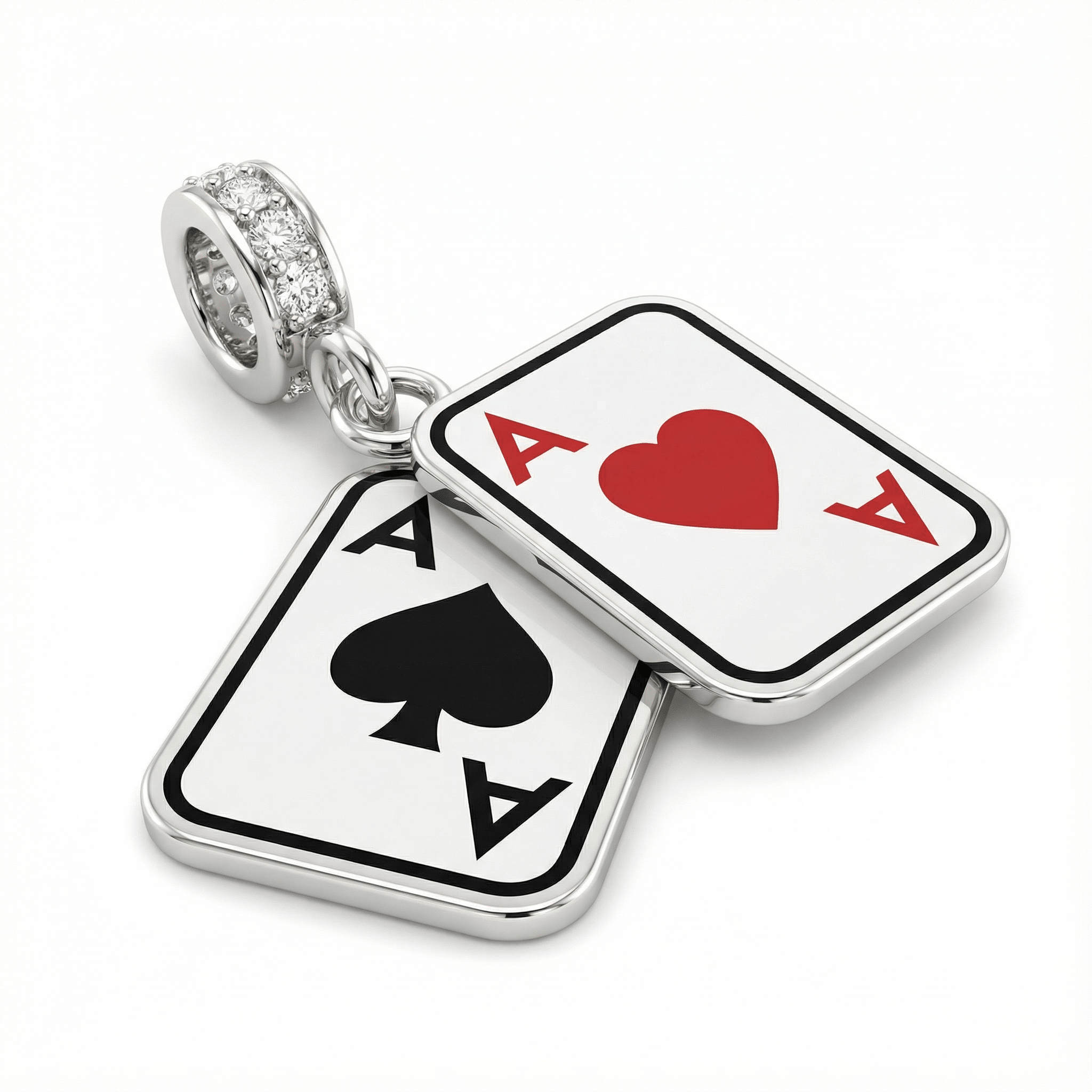 Poker As Sallantılı Küpe Seti - Winners Jewels