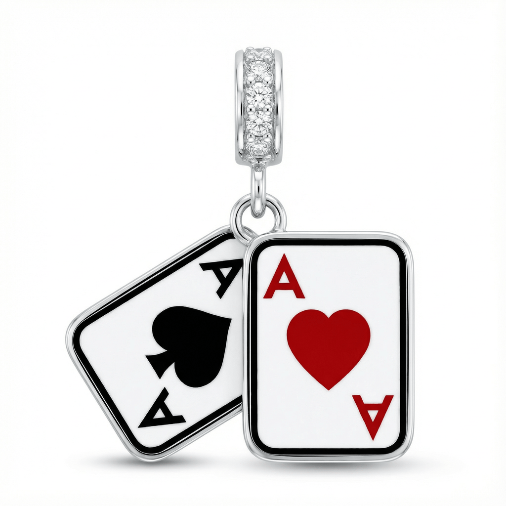 Poker As Sallantılı Küpe Seti - Winners Jewels