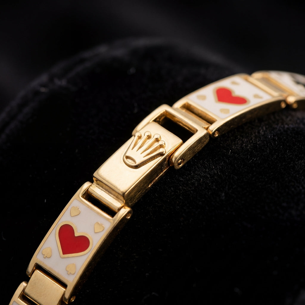 Poker Kartı Temalı Altın Bileklik - Winners Jewels