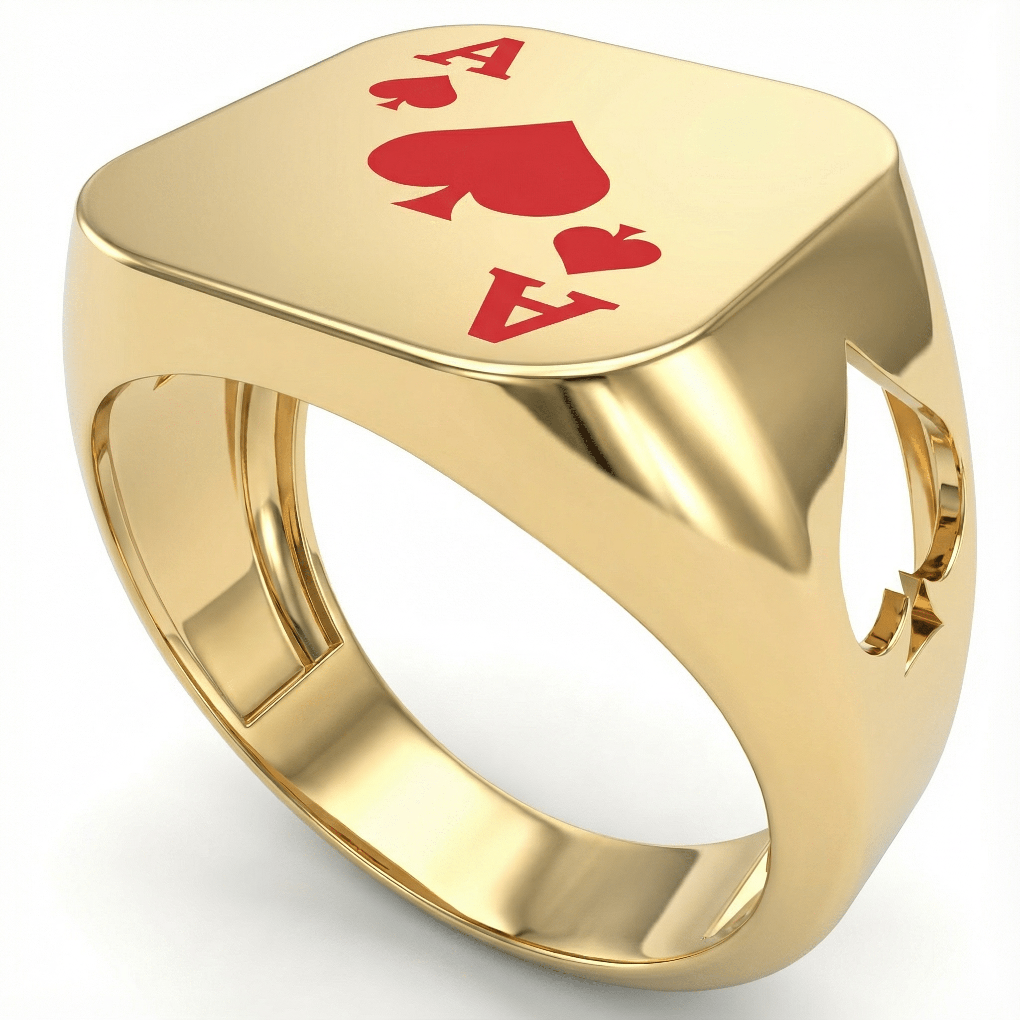 Poker Maça Ası Yüzük - Winners Jewels