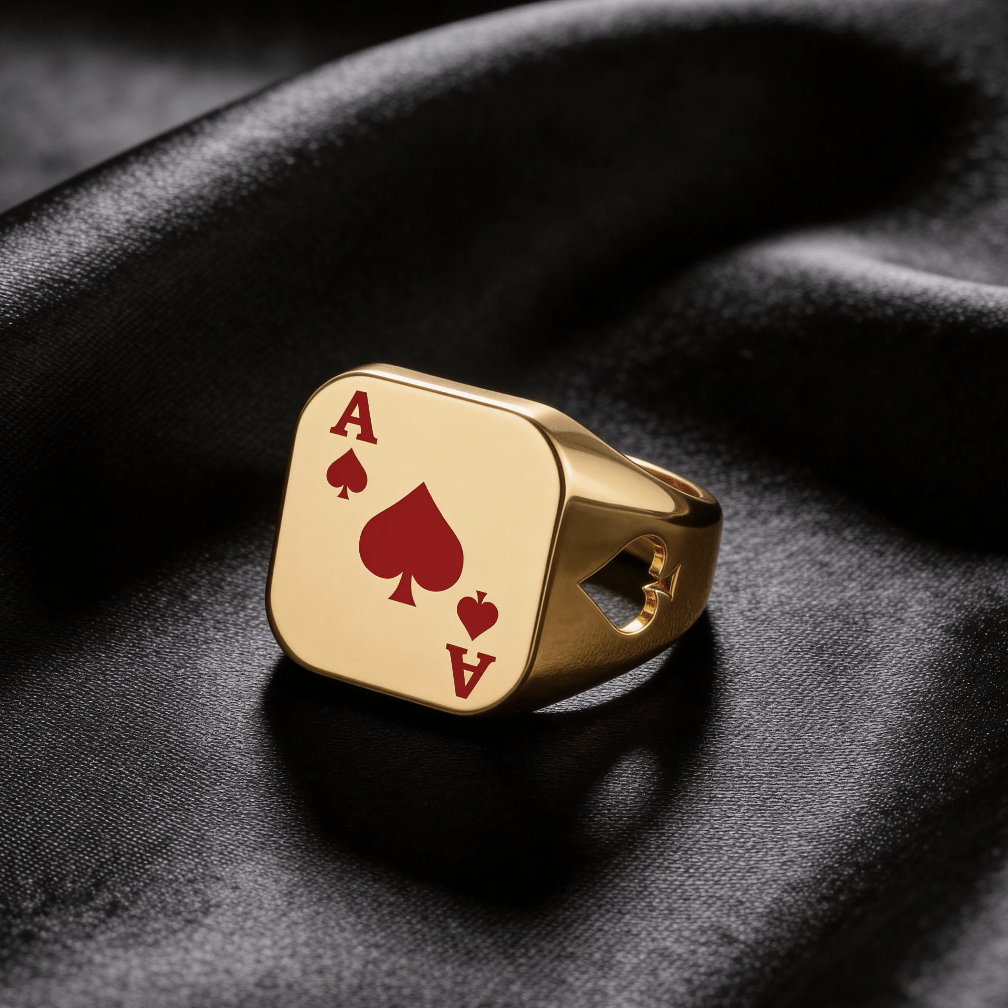 Poker Maça Ası Yüzük - Winners Jewels