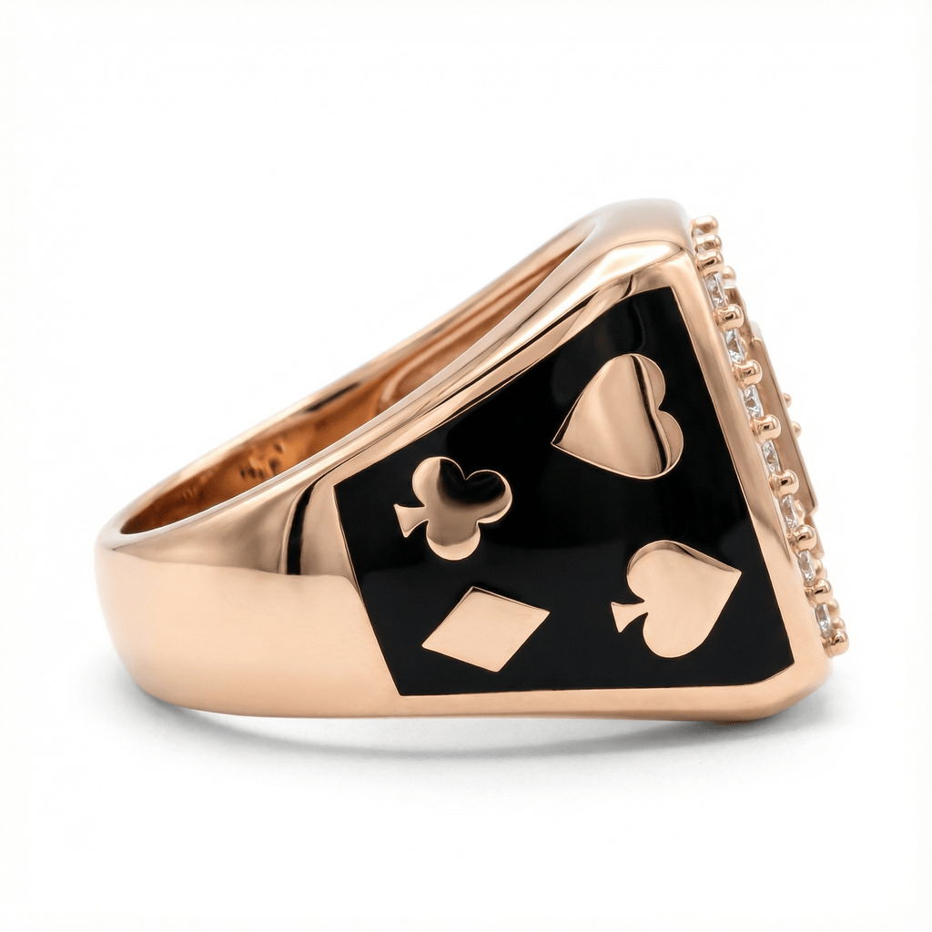 Poker Royal Flush Temalı Yüzük - Winners Jewels