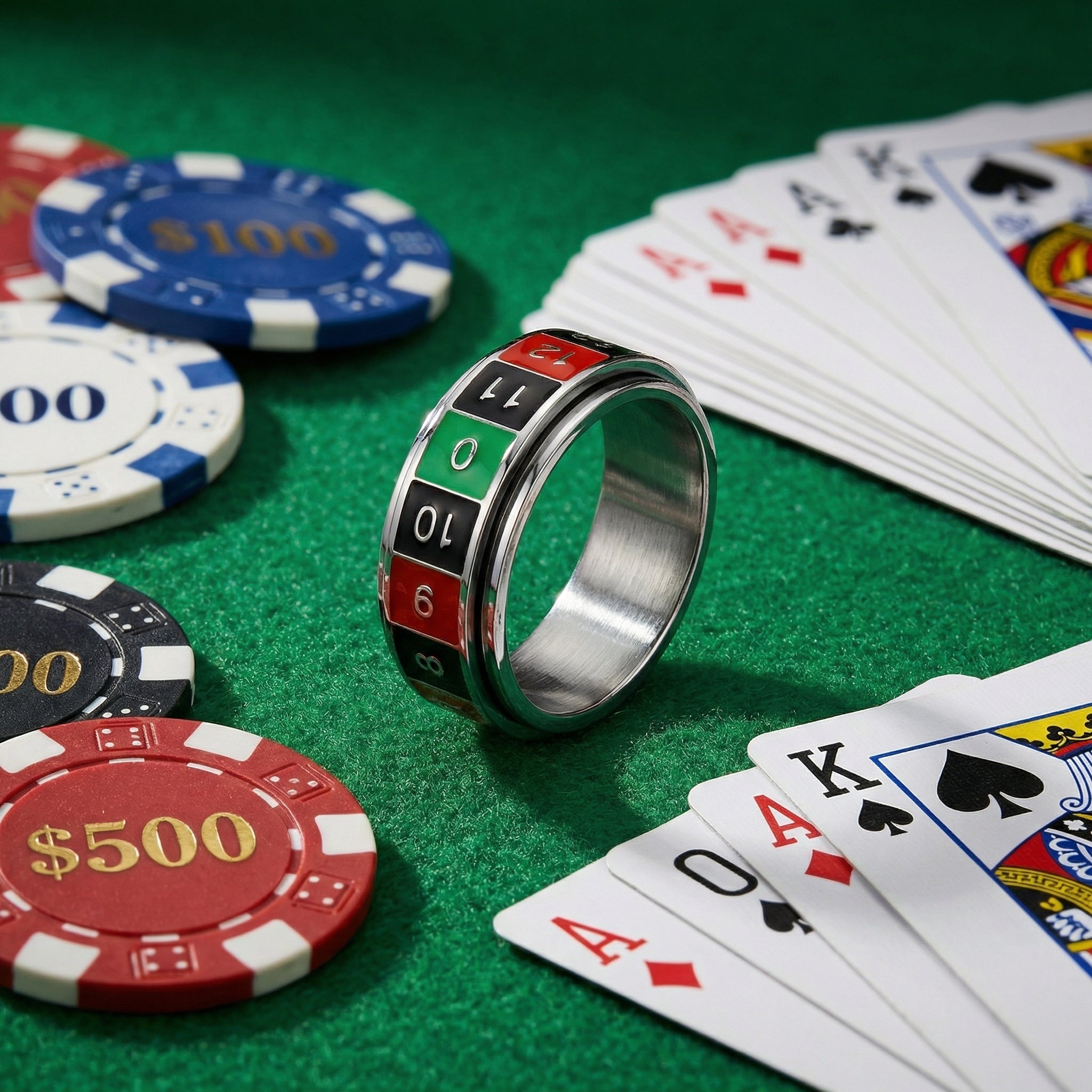 Rulet Çarkı Dönen Şans Yüzüğü - Winners Jewels