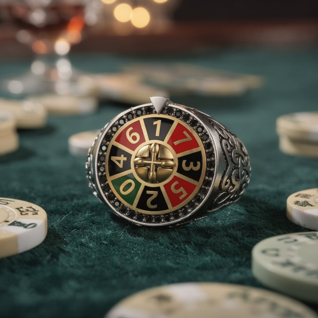 Rulet Çarkı Temalı Statement Yüzük - Winners Jewels