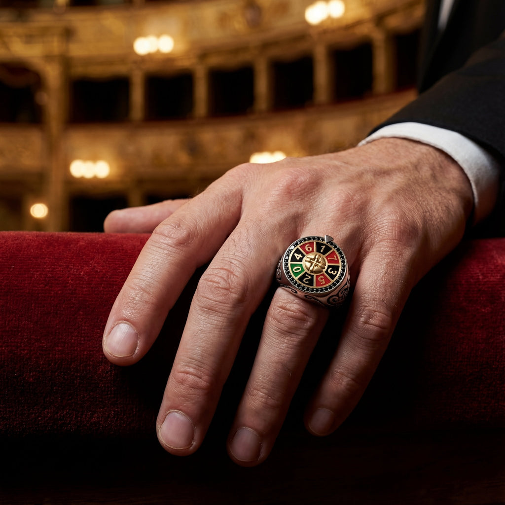 Rulet Çarkı Temalı Statement Yüzük - Winners Jewels