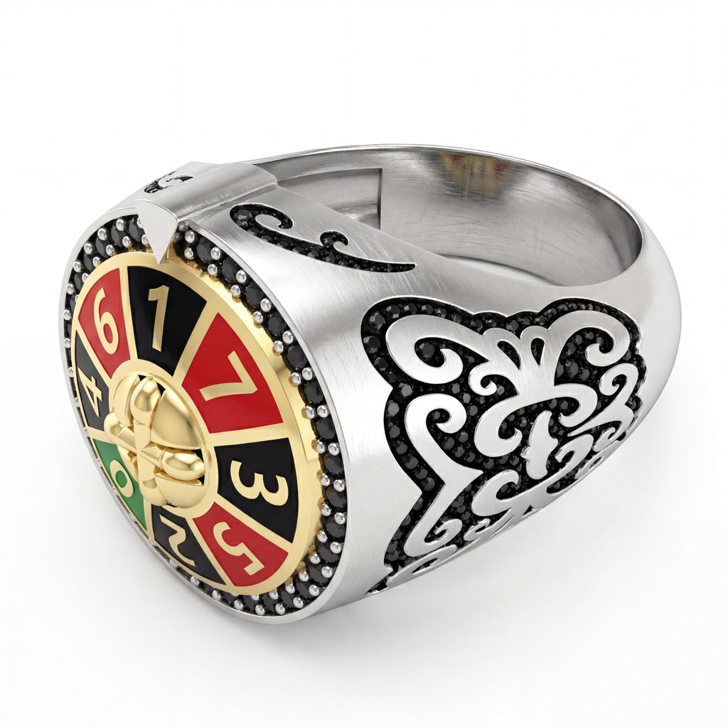 Rulet Çarkı Temalı Statement Yüzük - Winners Jewels