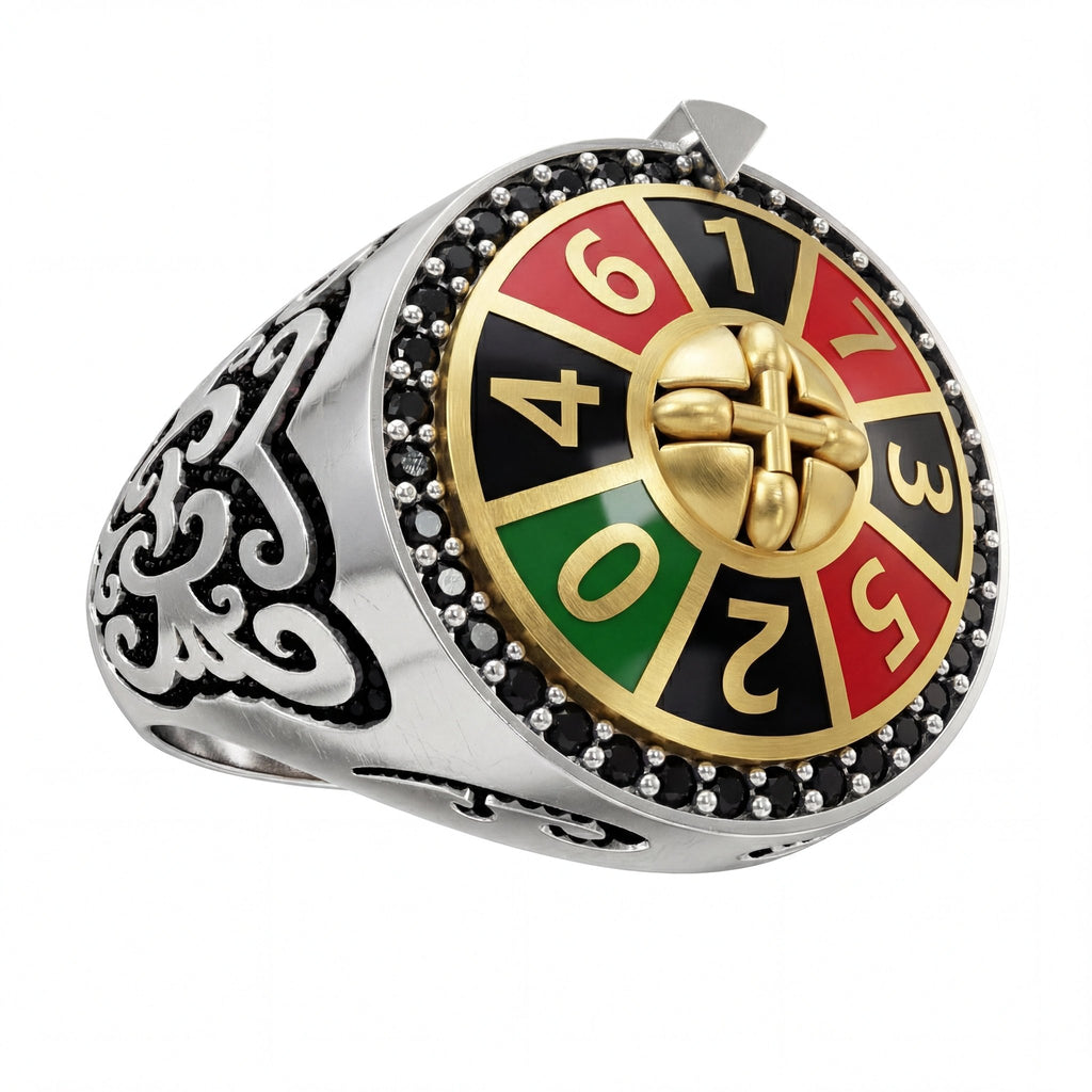 Rulet Çarkı Temalı Statement Yüzük - Winners Jewels