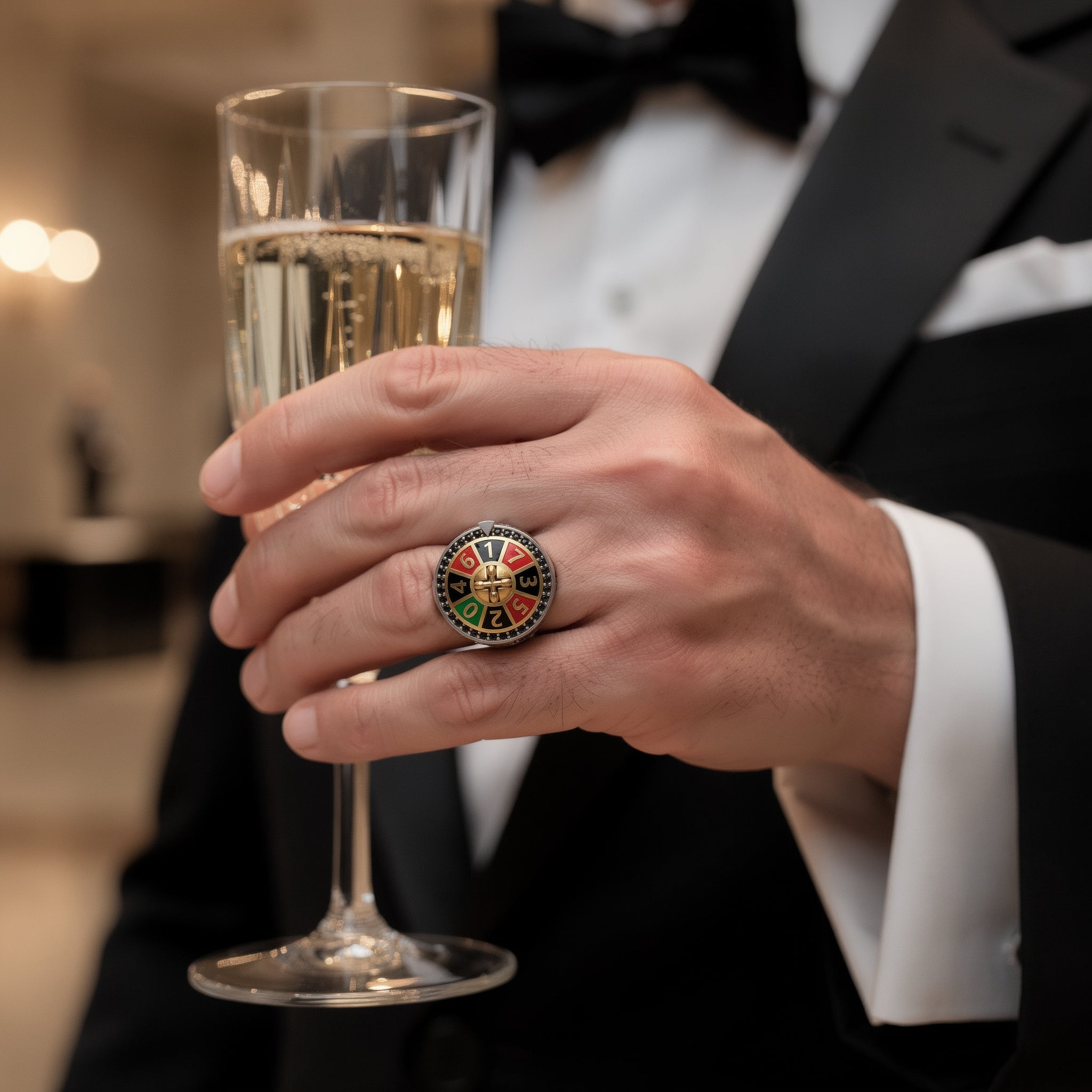 Rulet Çarkı Temalı Statement Yüzük - Winners Jewels