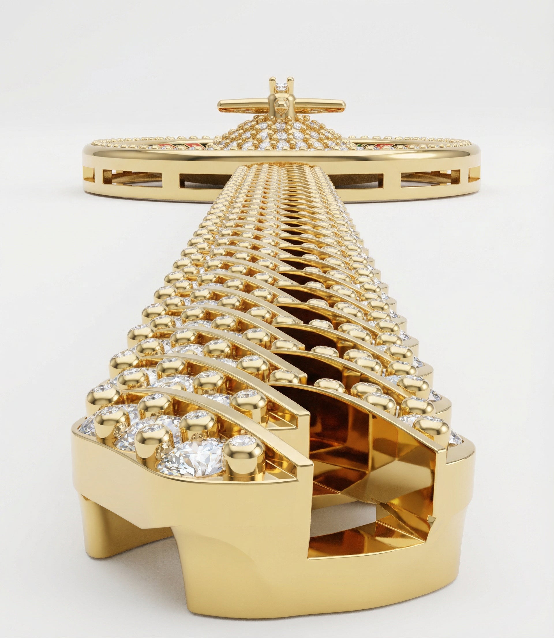 Pırlanta Taşlı Rulet Casino Bilekliği