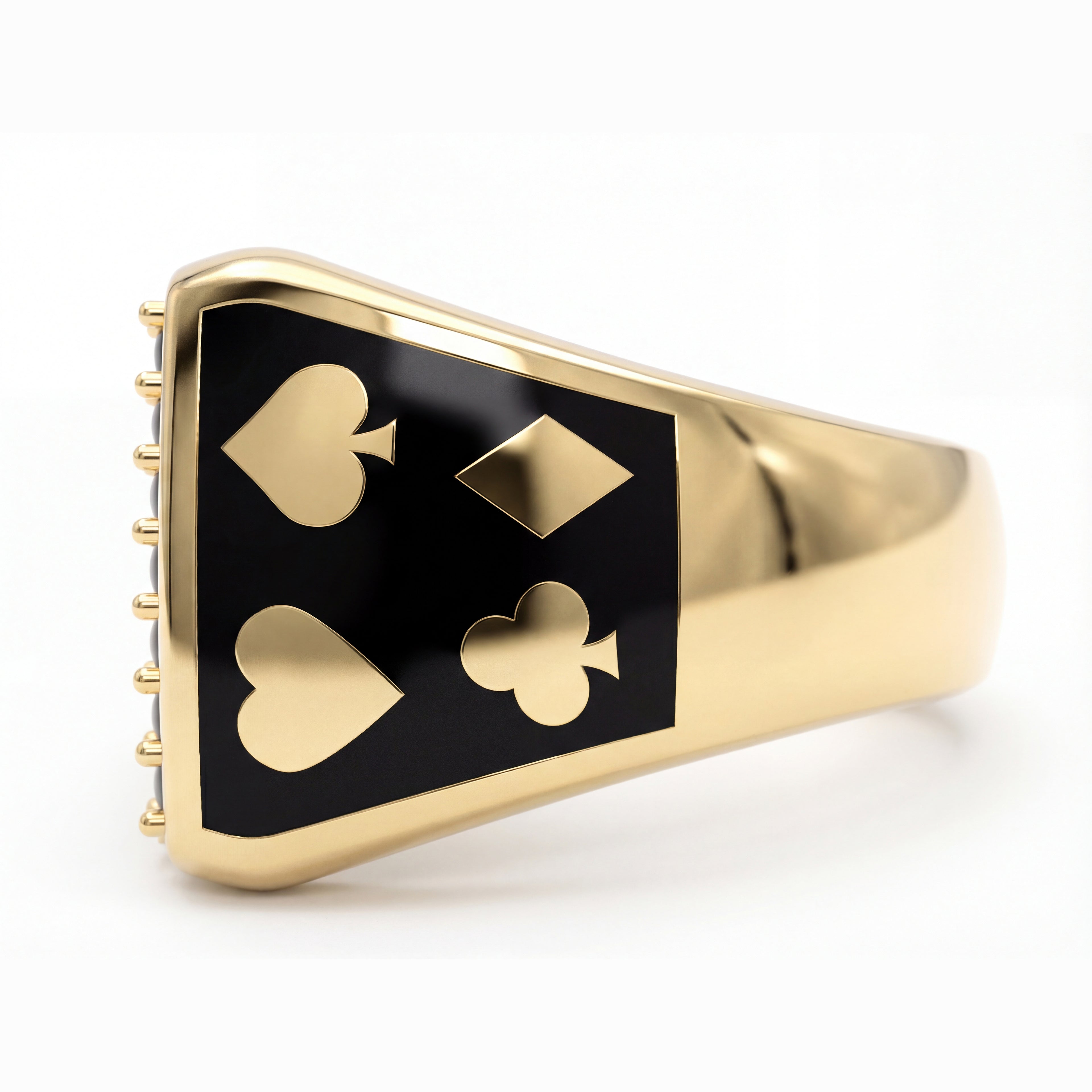 Poker Royal Flush Temalı Yüzük