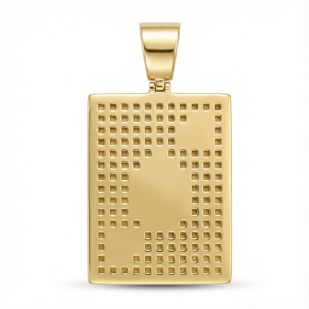 Siyah Maça Ası Kart Kolye Ucu - Winners Jewels