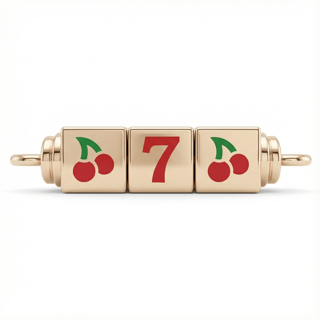 Slot Makinesi 777 Şans Kirazlı Kolye - Winners Jewels